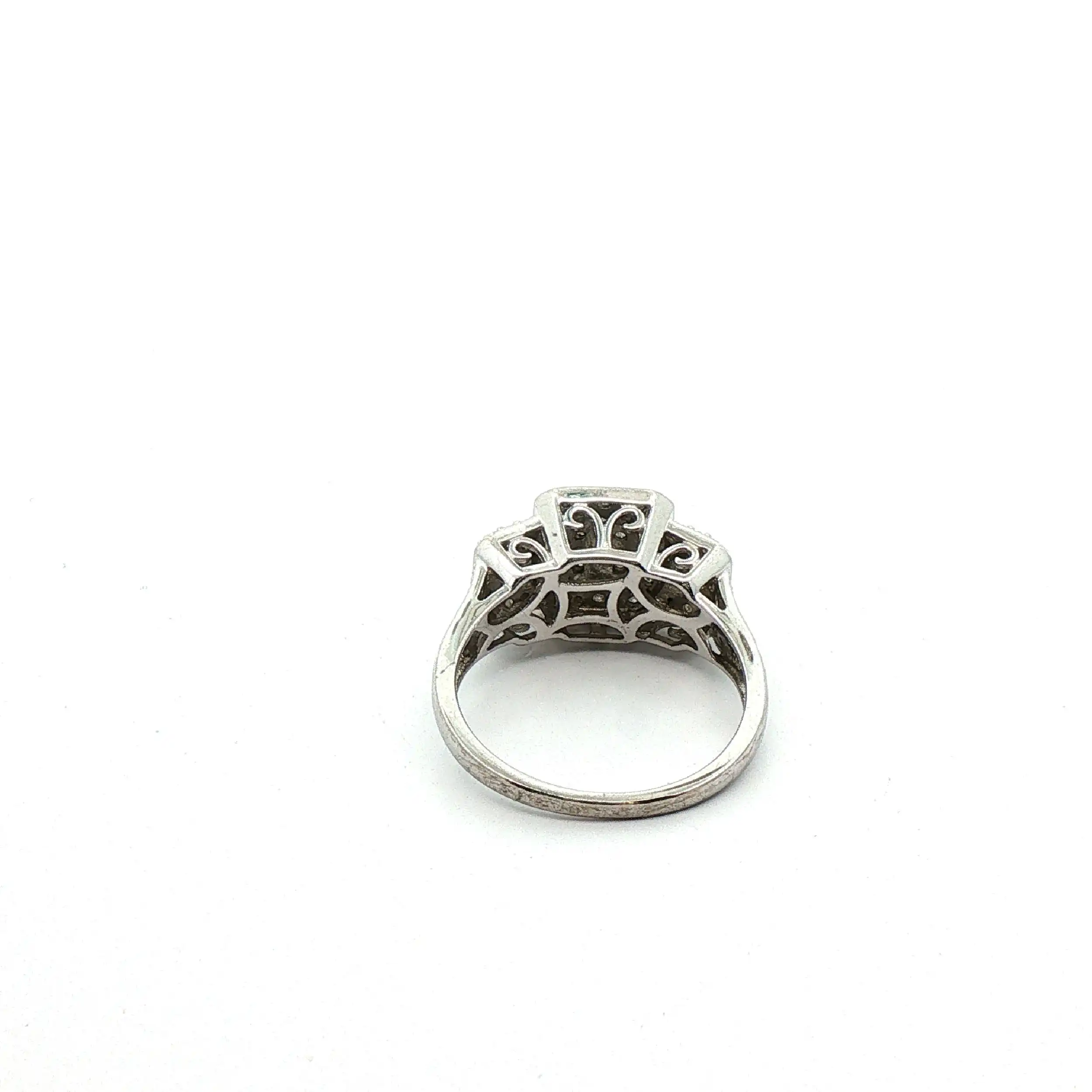 Ring Silber mit Diamanten