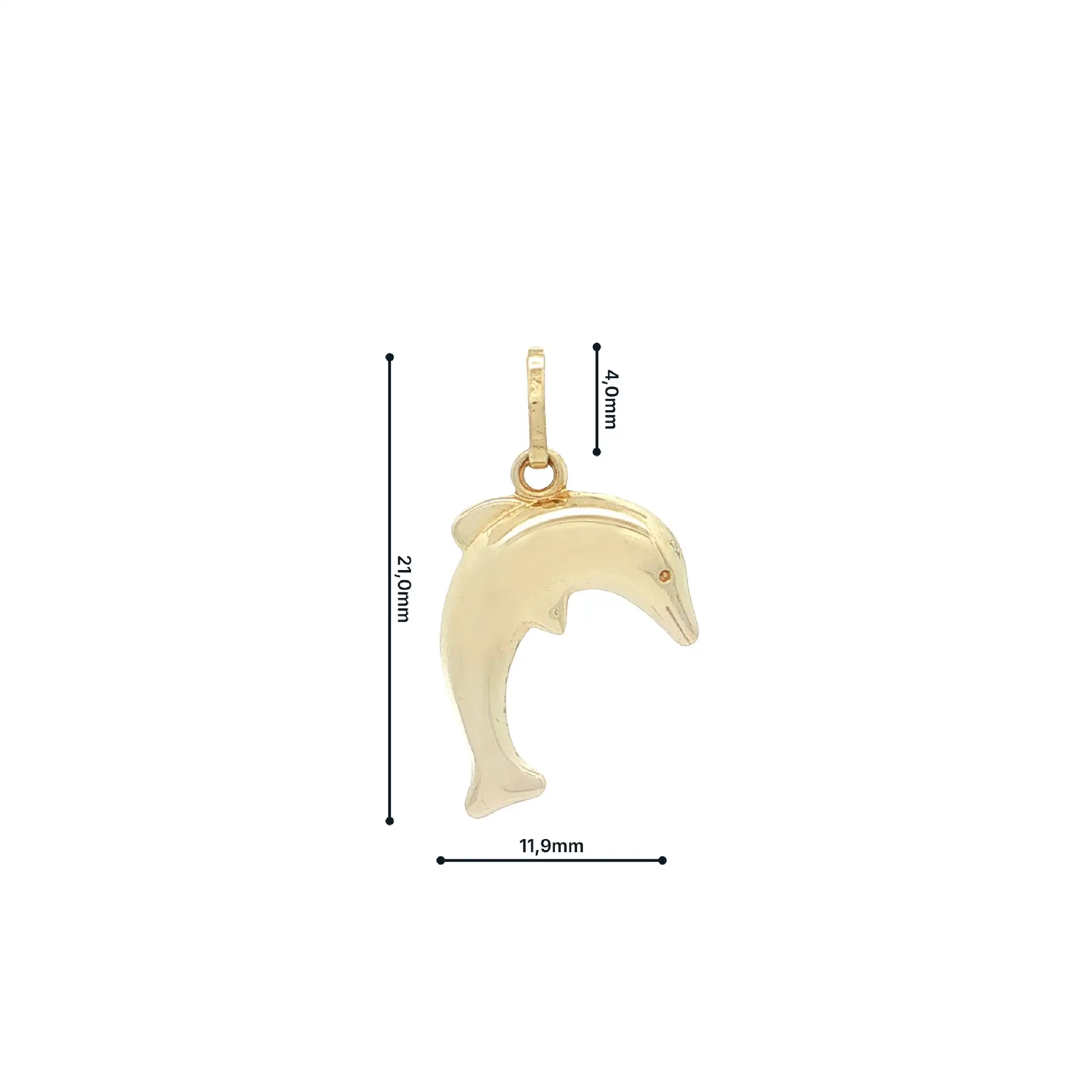 Anhänger Gelbgold "Delfin"