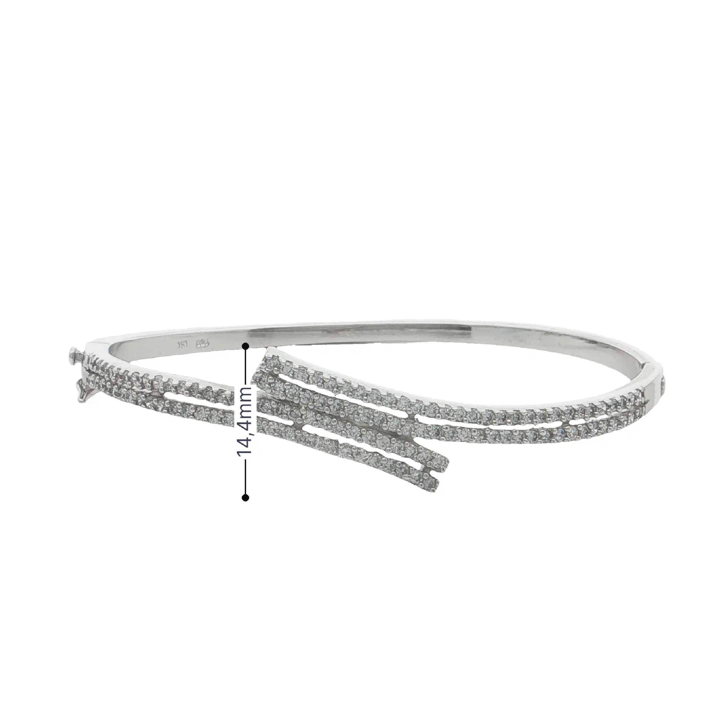 Armreif Silber mit Zirkonia
