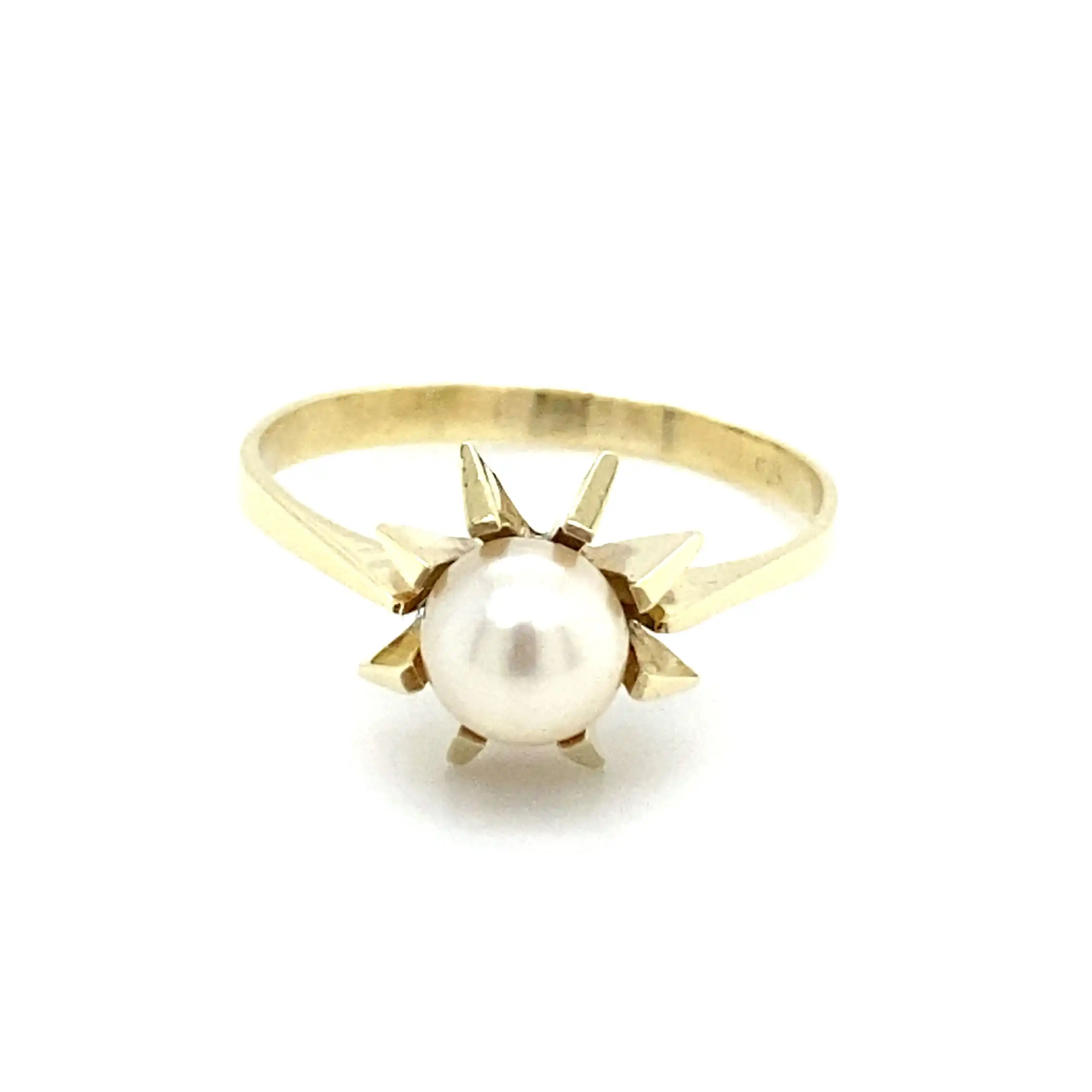 Ring Gelbgold mit Perle