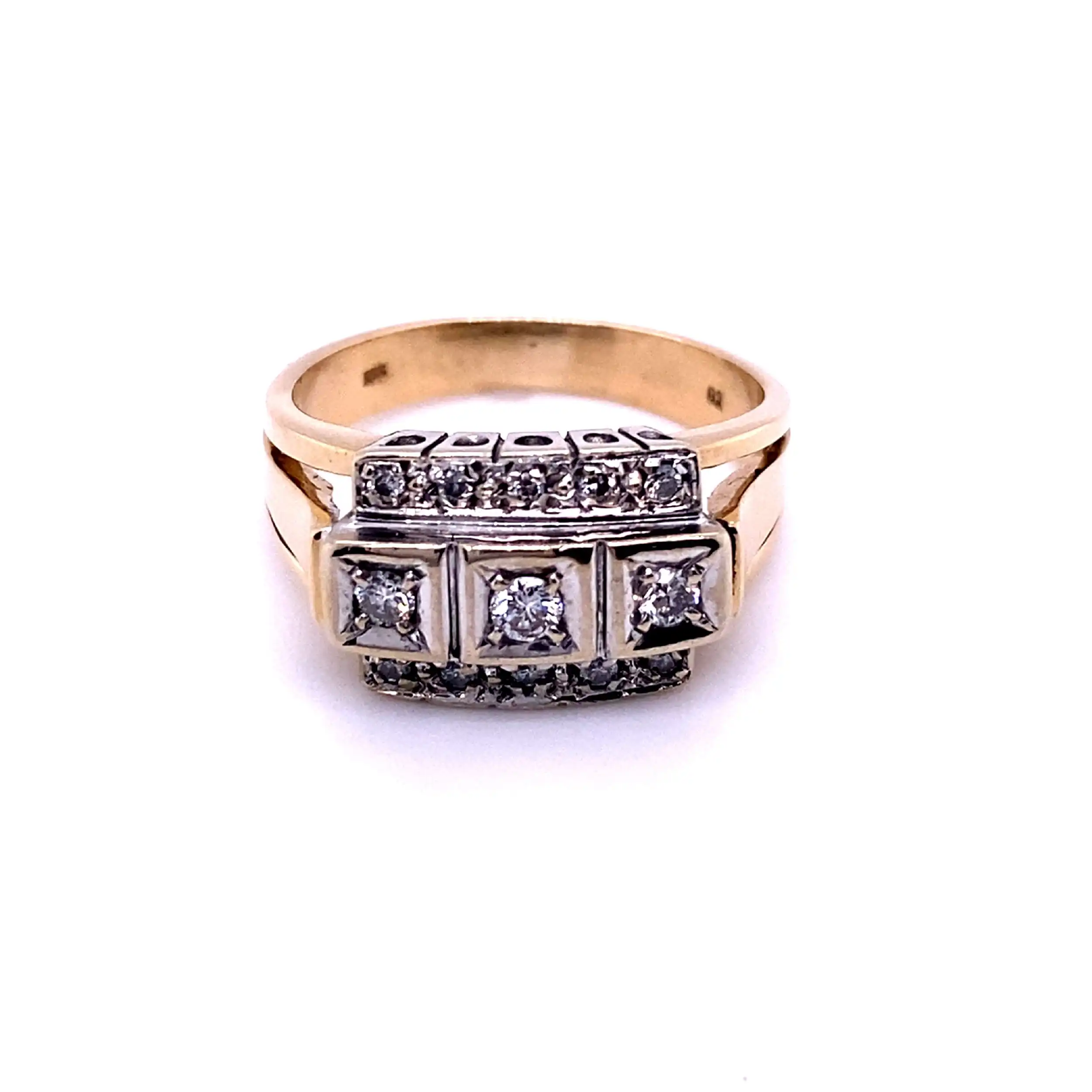 Ring Bicolor mit Brillanten Ring Bicolor mit Brillanten