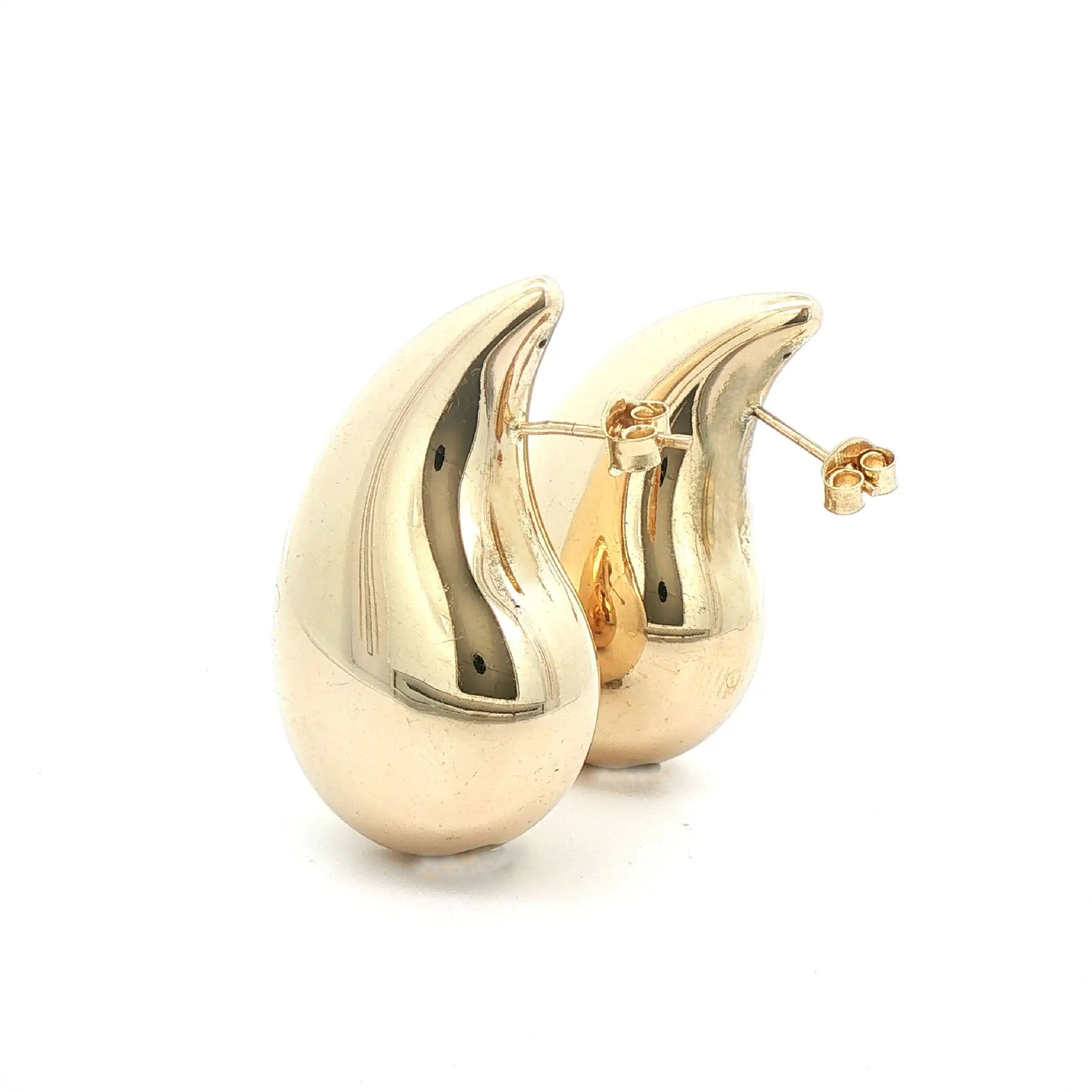 Ohrstecker Gelbgold Tropfen Hohl Ohrstecker Gelbgold Tropfen Hohl