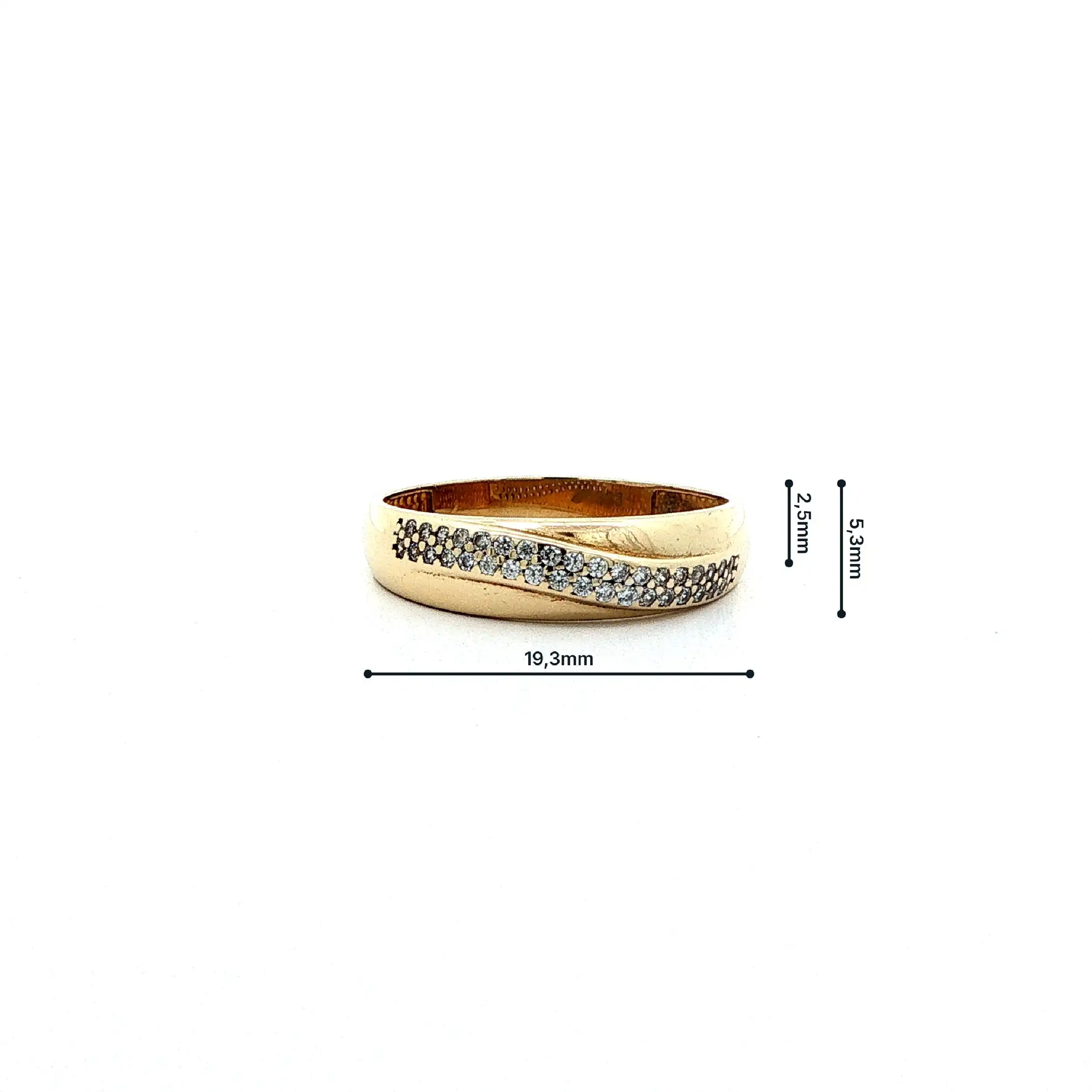 Ring Gelbgold mit Zirkonia Ring Gelbgold mit Zirkonia
