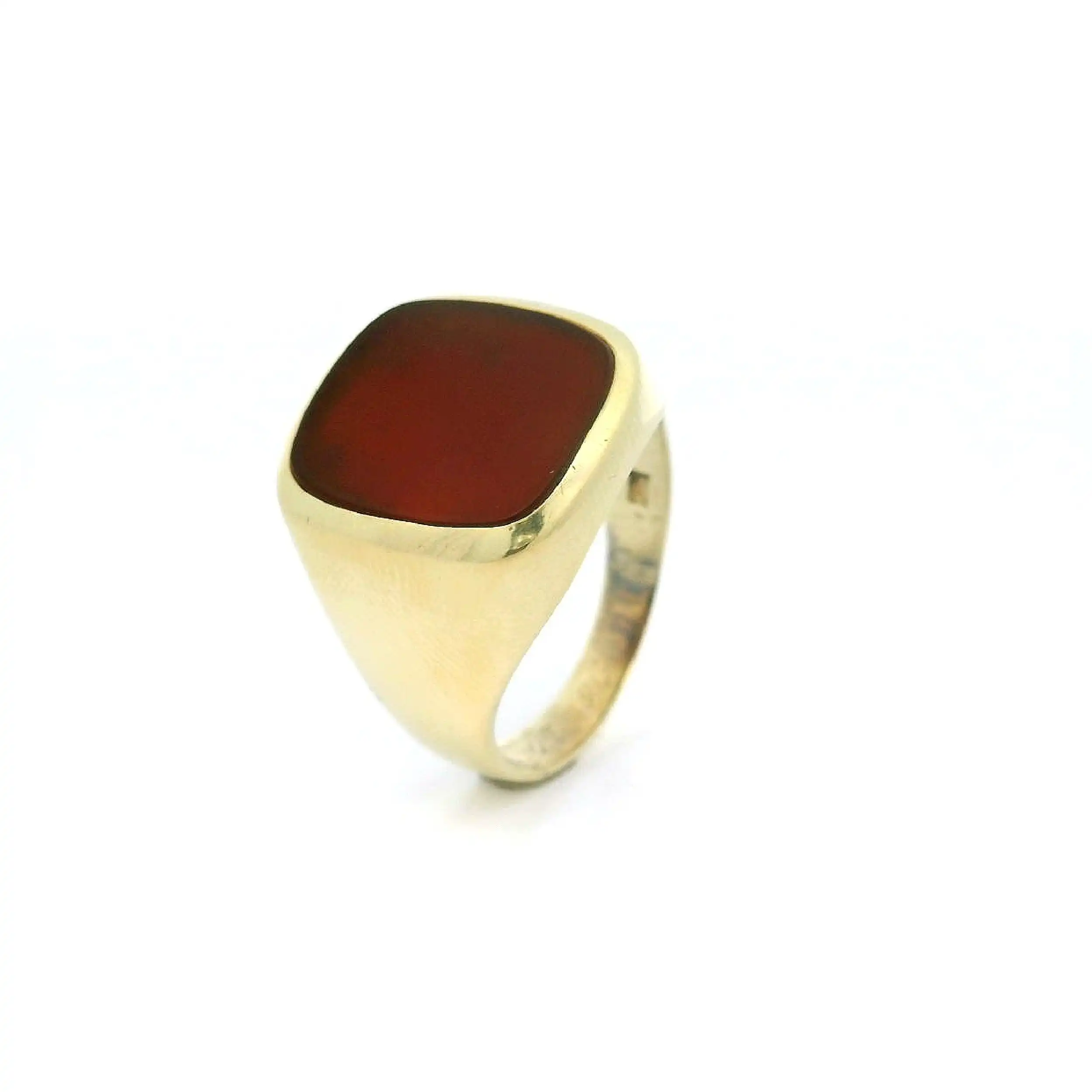 Herrenring Gelbgold mit Carneol Herrenring Gelbgold mit Carneol