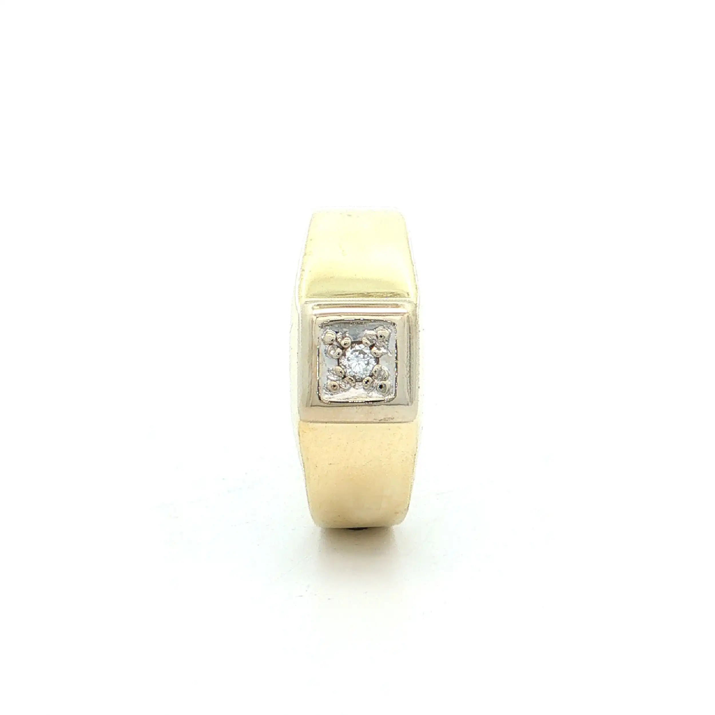 Ring Bicolor mit Brillant