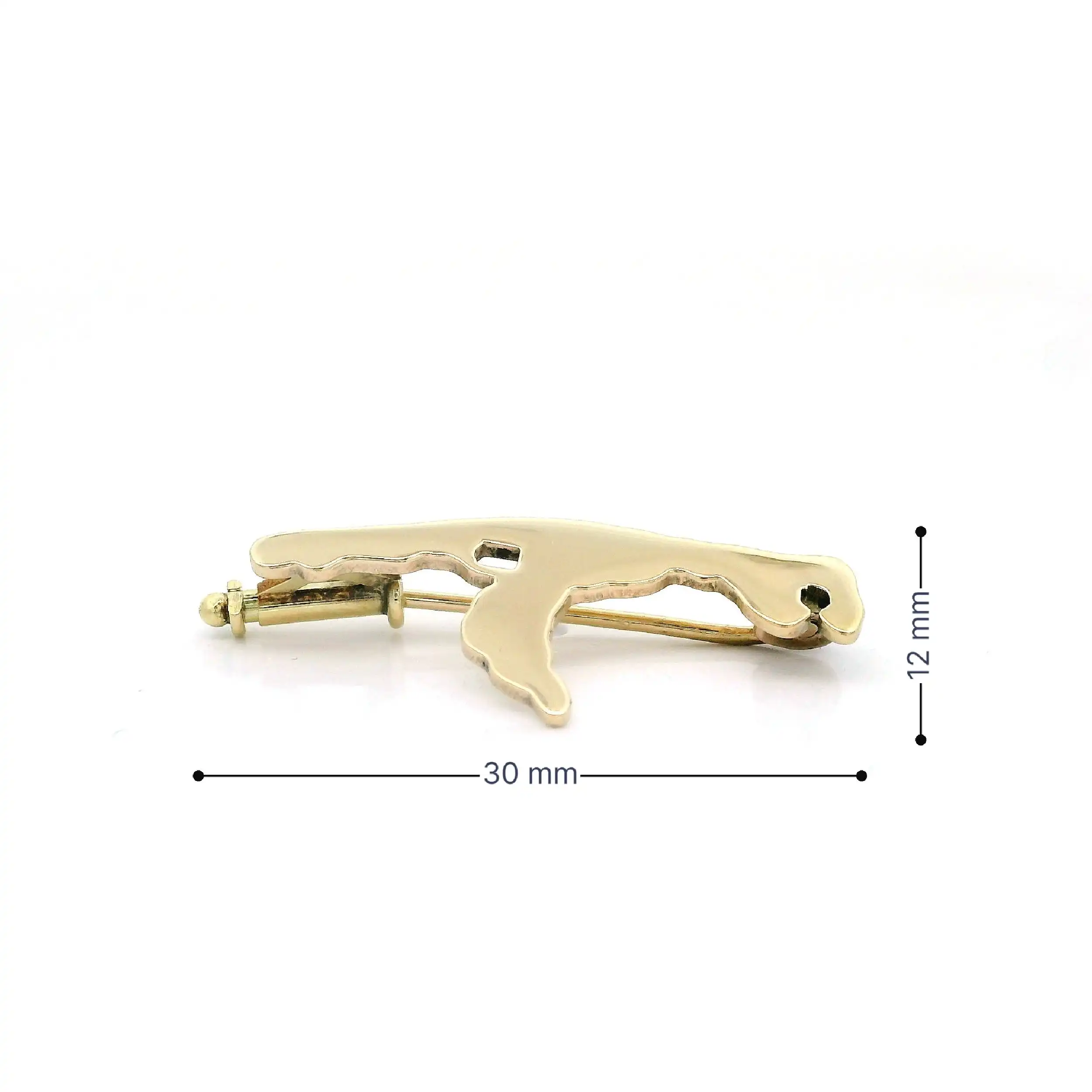 Brosche Gelbgold Sylt