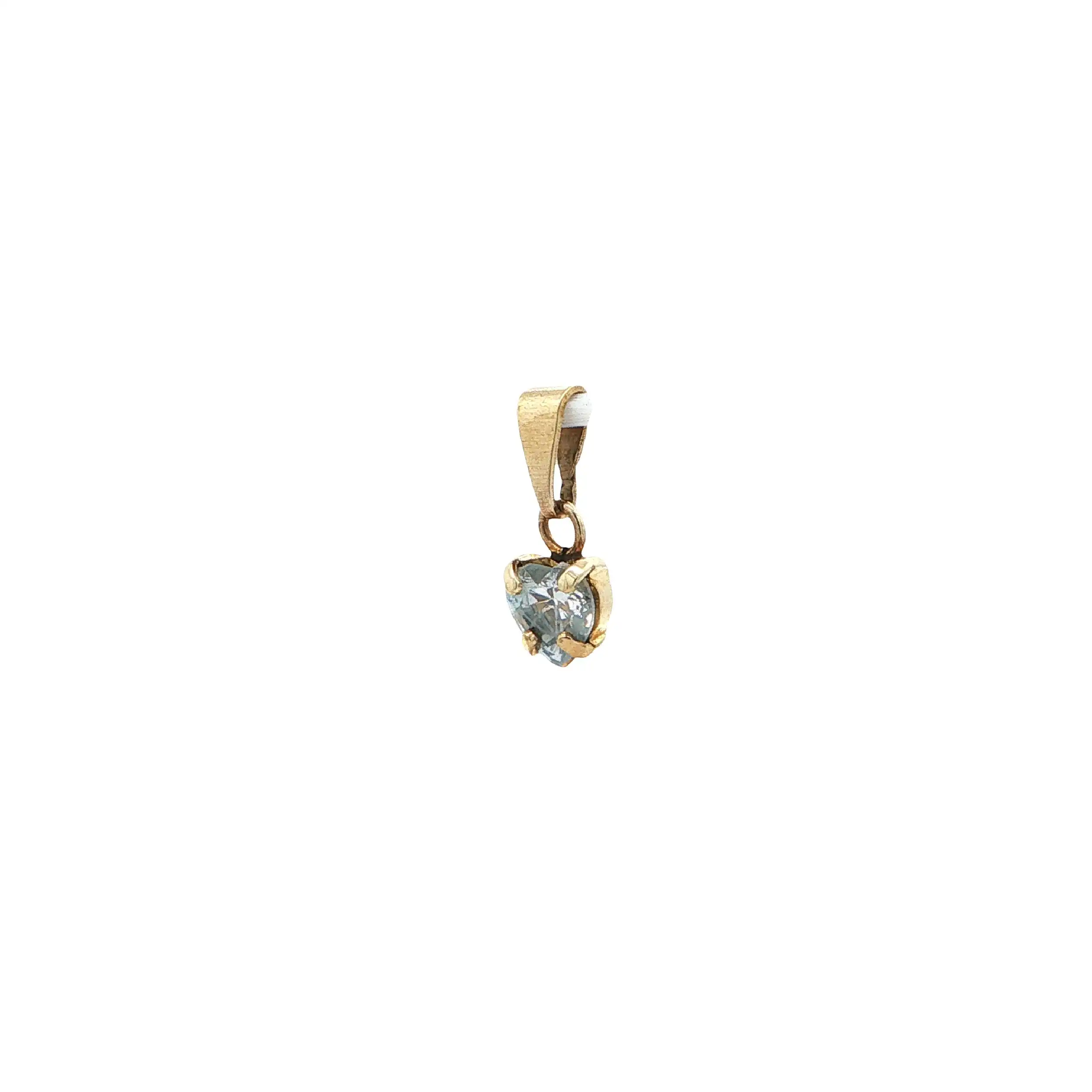 Anhänger Gelbgold Herz mit Zirkonia Anhänger Gelbgold Herz mit Zirkonia