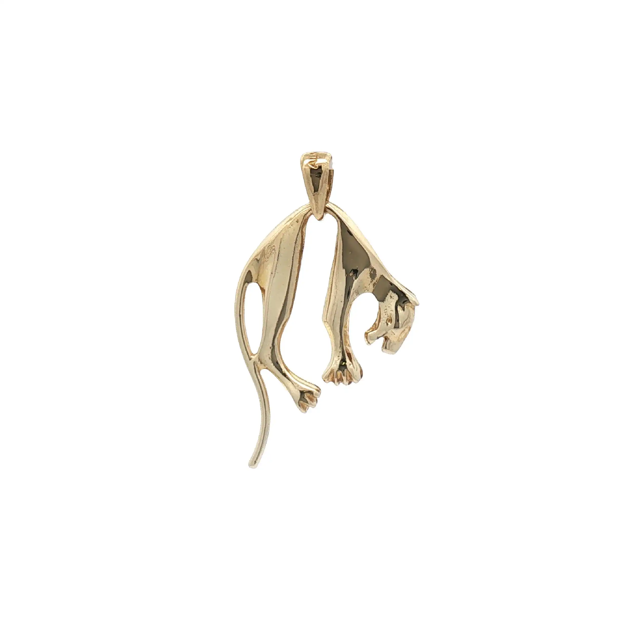 Pantheranhänger Gelbgold