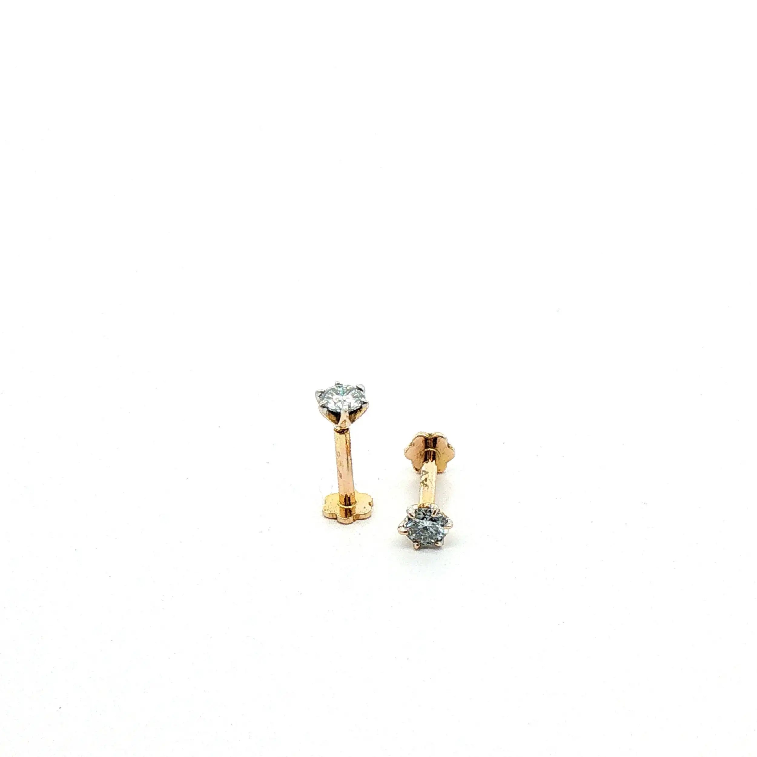 Ohrstecker Gelbgold mit Brillanten