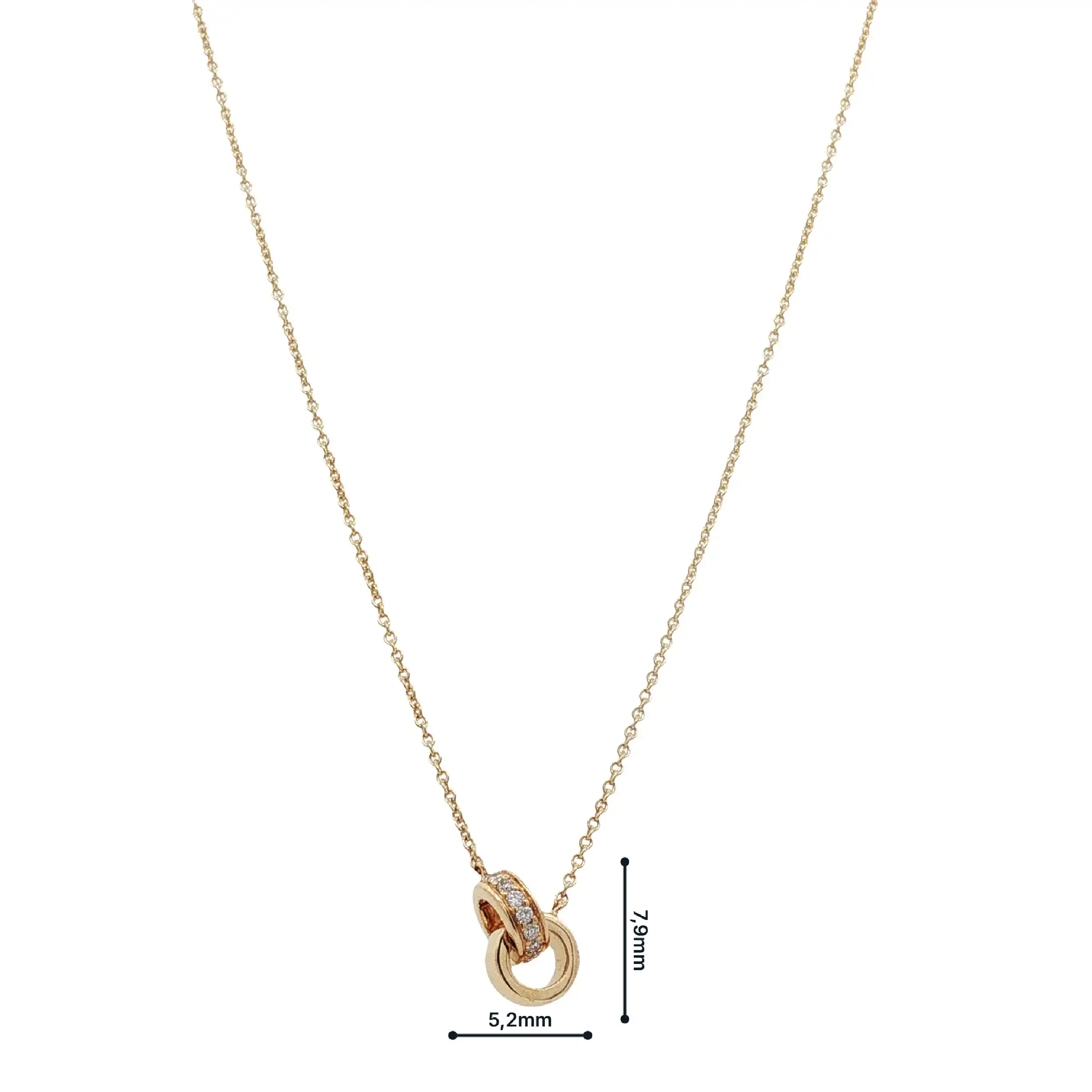 Collier Gelbgold mit Brillanten 0,07ct. TW/SI Collier Gelbgold mit Brillanten 0,07ct. TW/SI