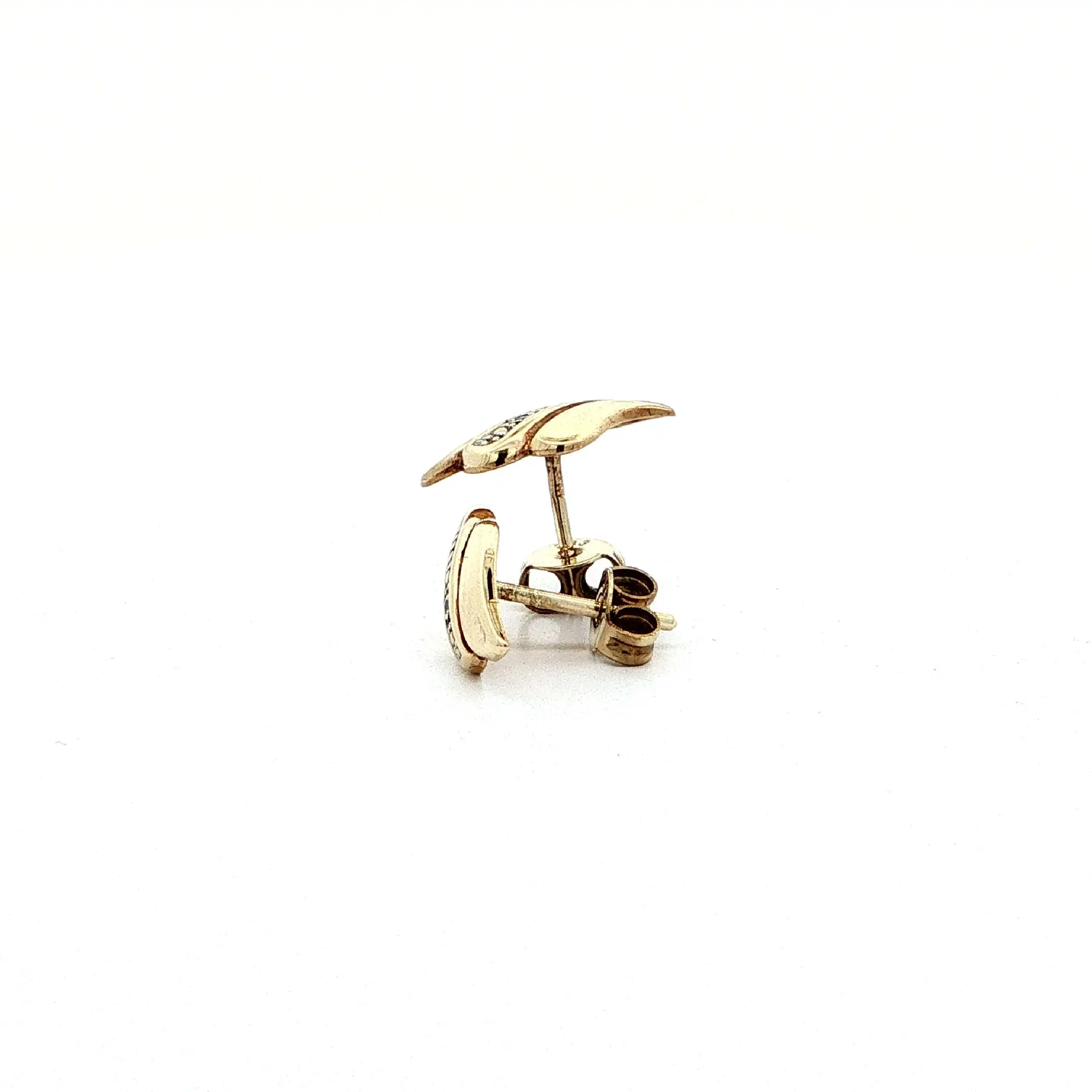 Ohrstecker Gelbgold mit Diamant