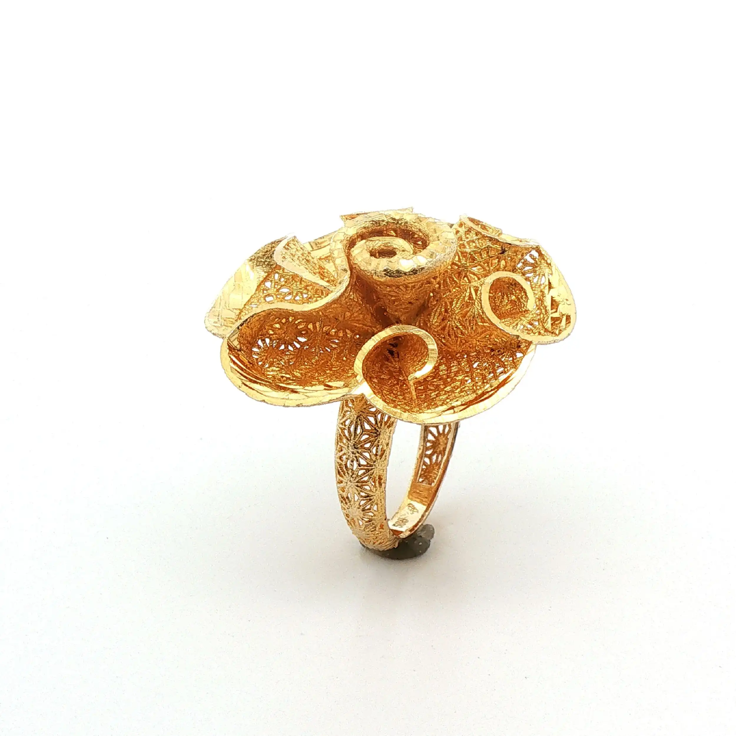 Ring Gelbgold mit Blume