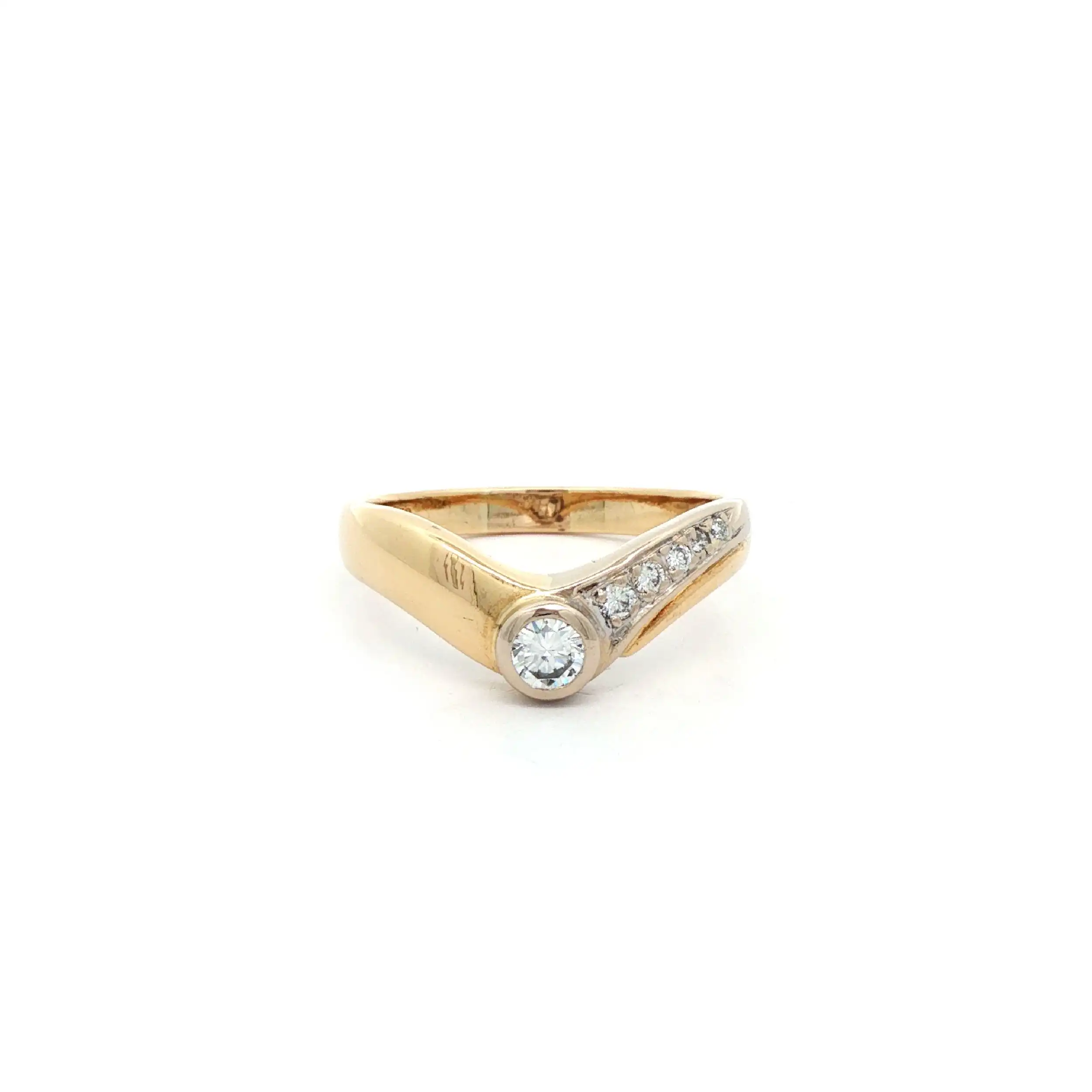 Ring Gelbgold mit Brillanten Ring Gelbgold mit Brillanten