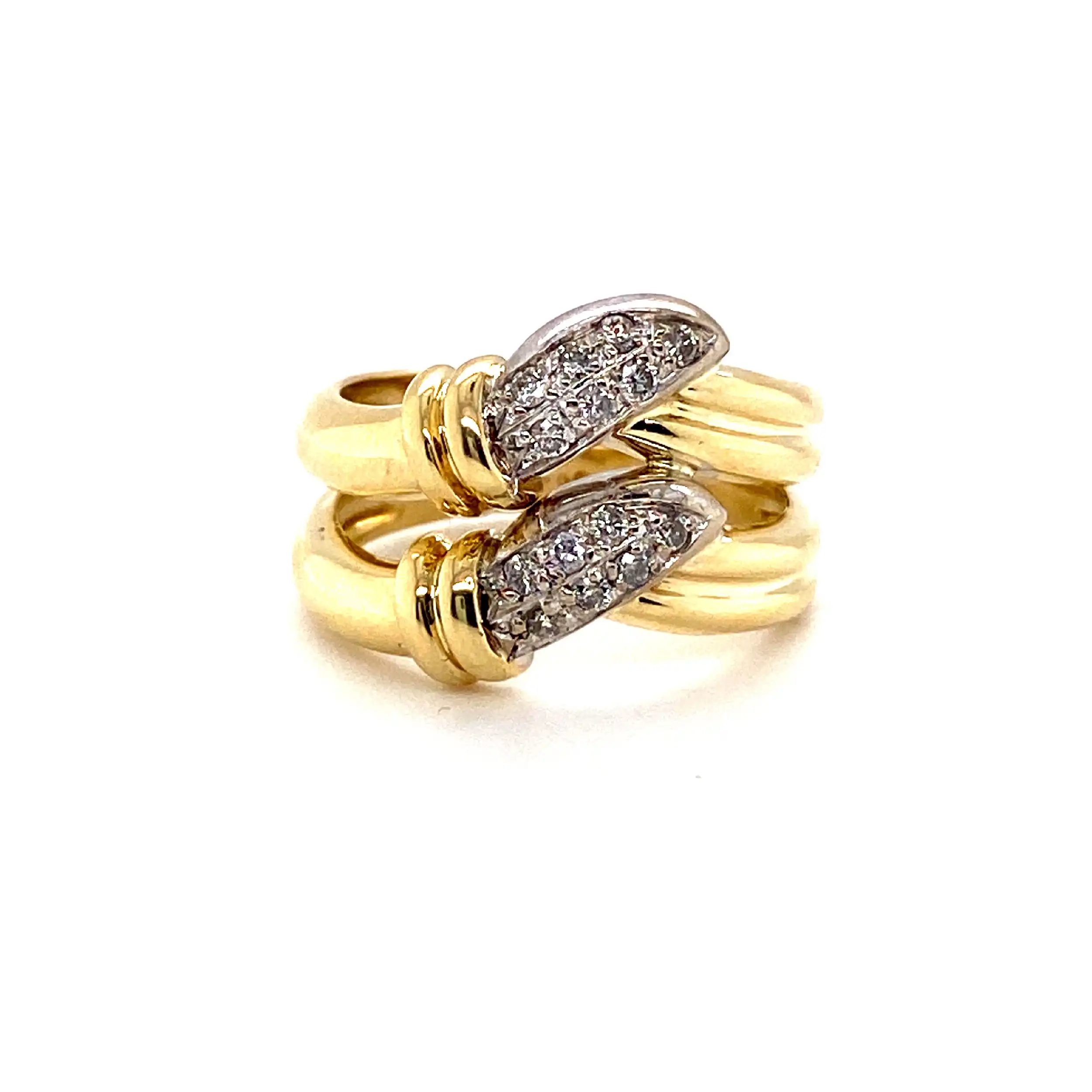 Ring Bicolor mit Brillanten Ring Bicolor mit Brillanten