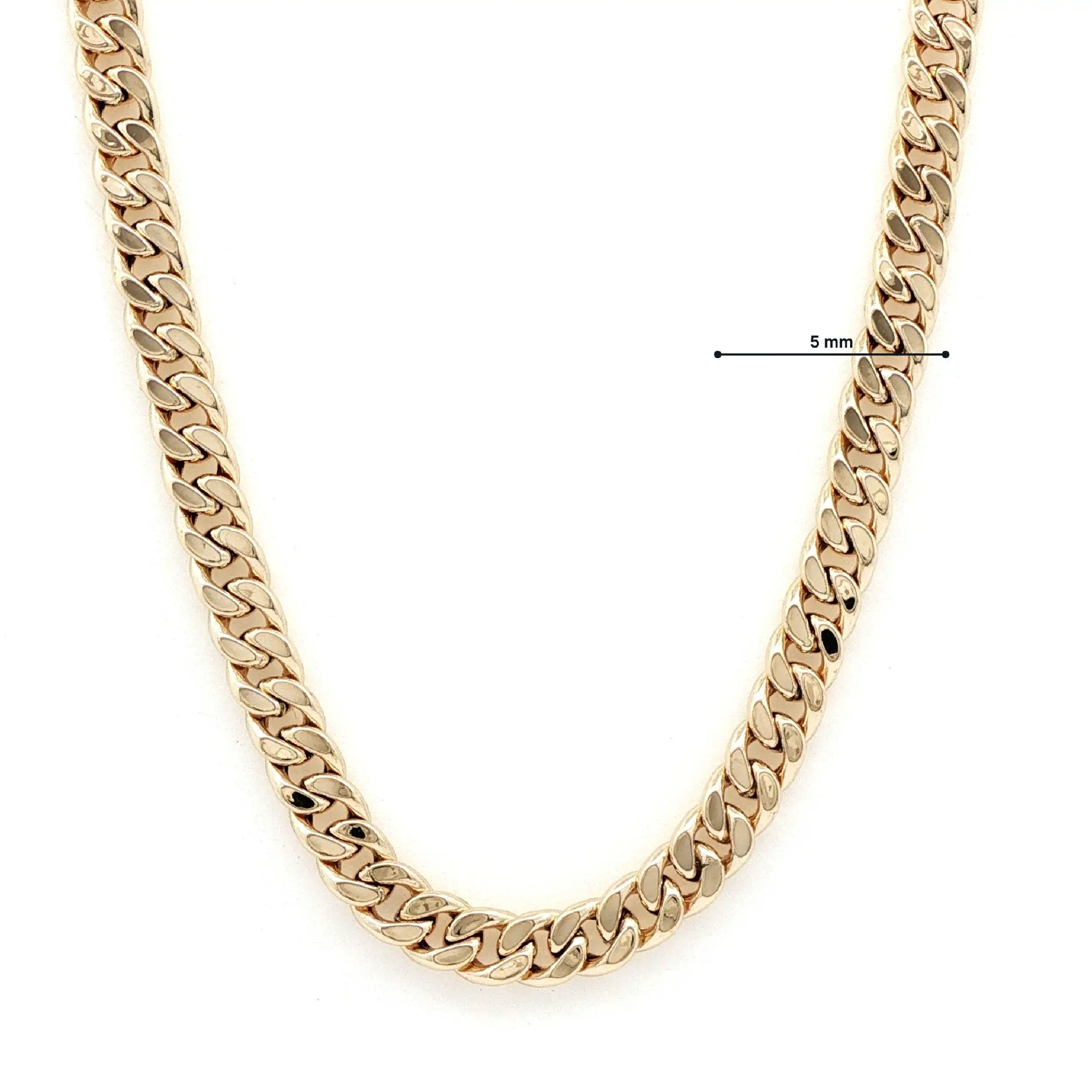 Panzerkette Gelbgold halbmassiv Panzerkette Gelbgold halbmassiv