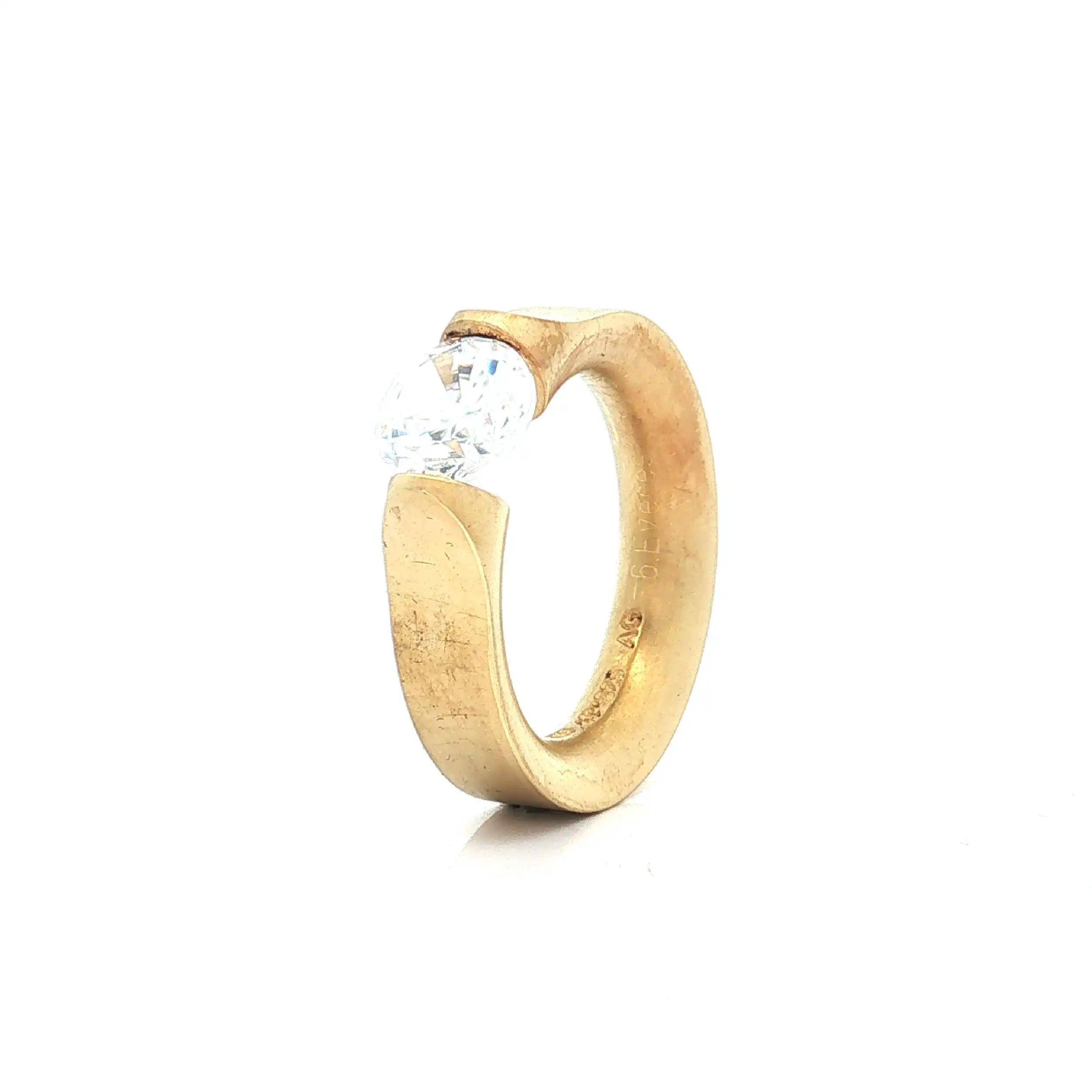 Spannring Silber Niessing "Musterring" Everest mit Zirkonia