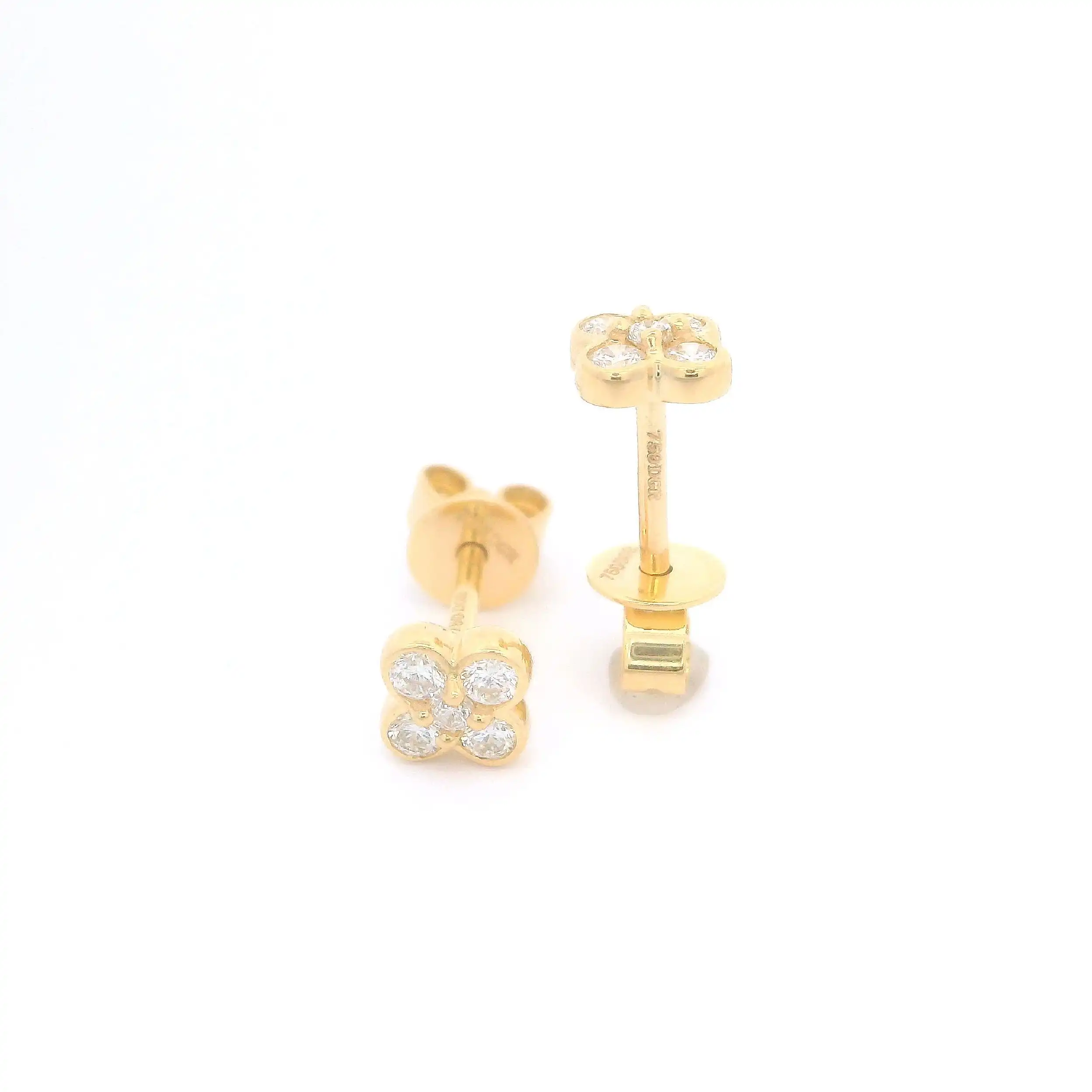 Ohrstecker Gelbgold mit Brillanten Ohrstecker Gelbgold mit Brillanten