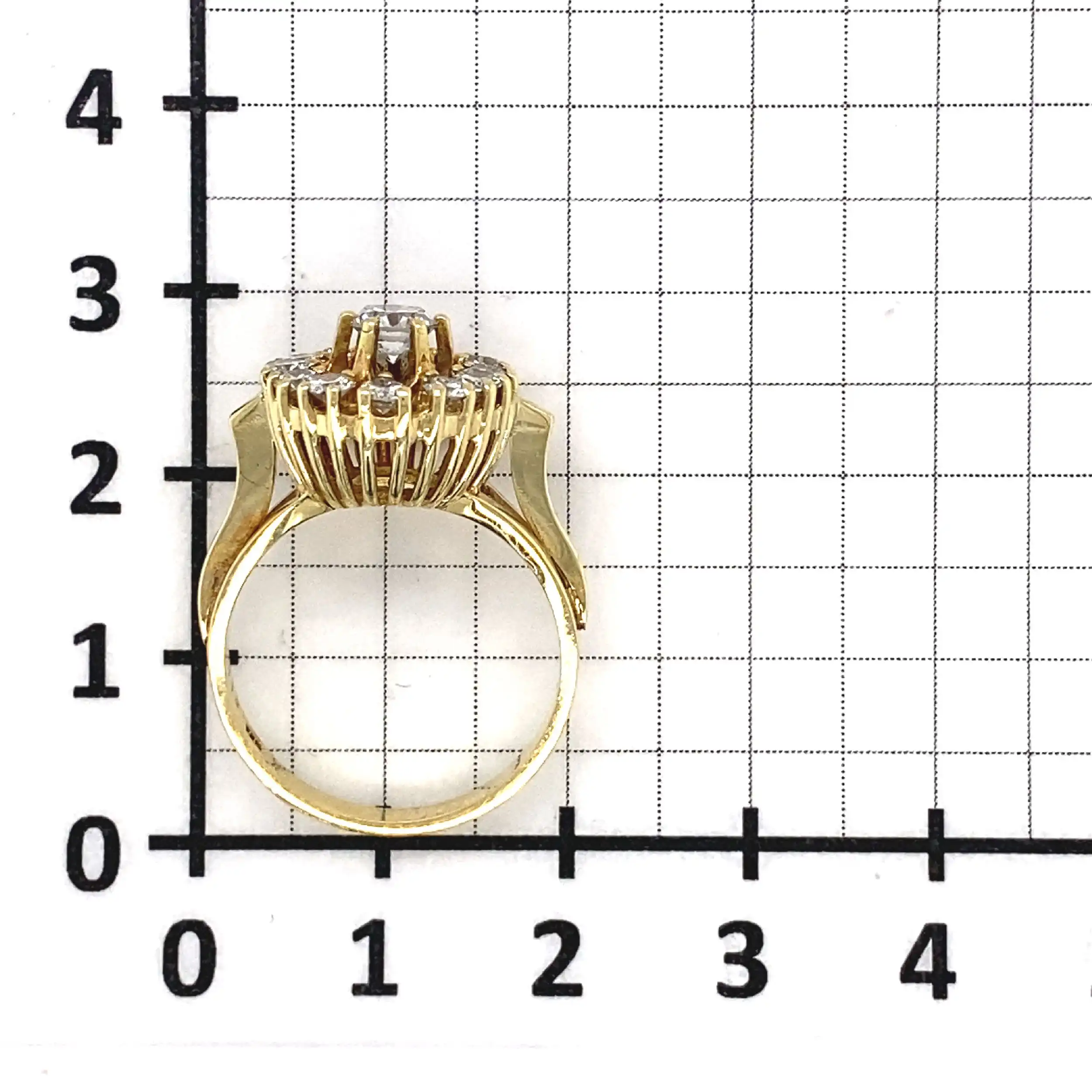 Ring mit Brillanten, graviert mit 1,15ct