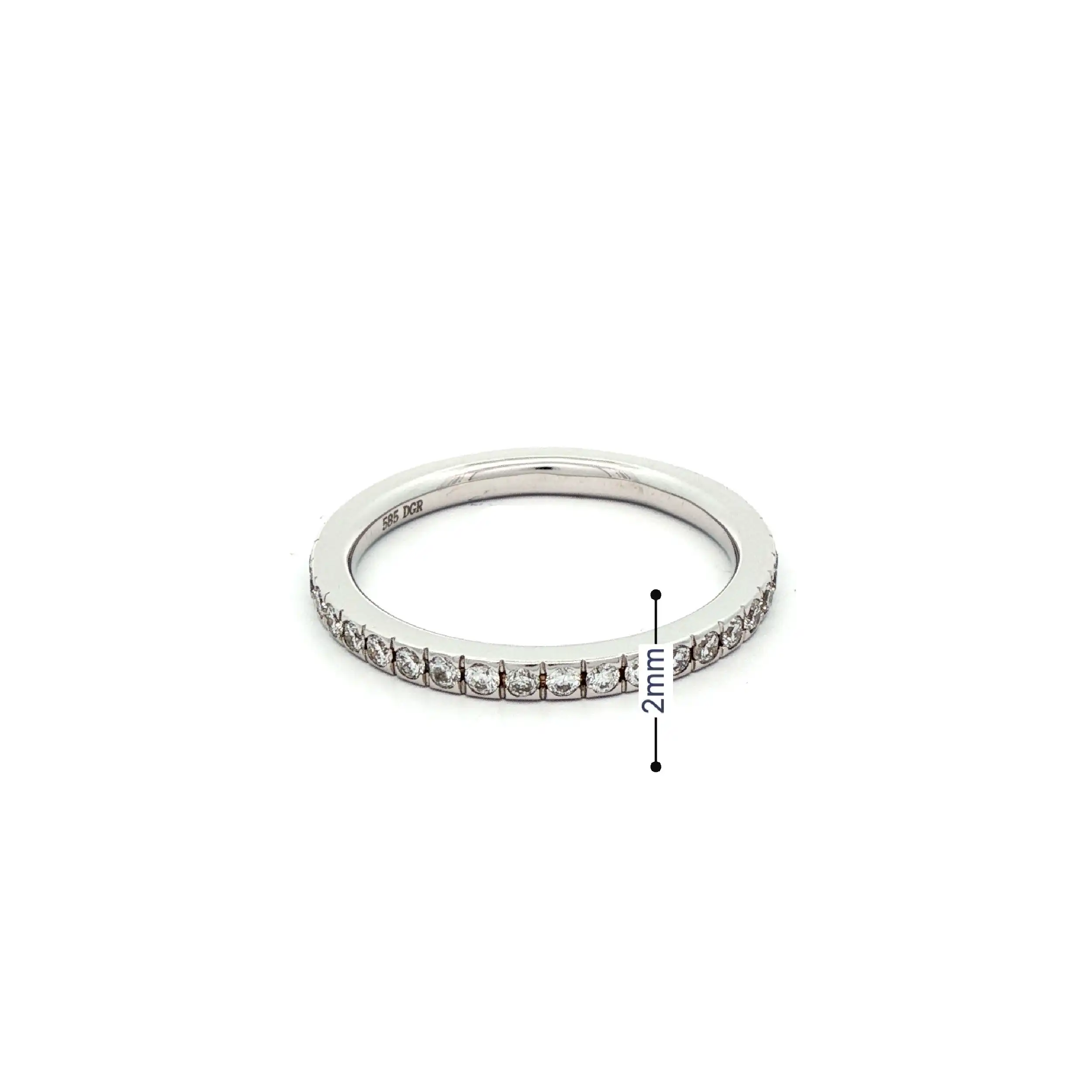 Memoirering Weißgold mit Brillanten Memoirering Weißgold mit Brillanten