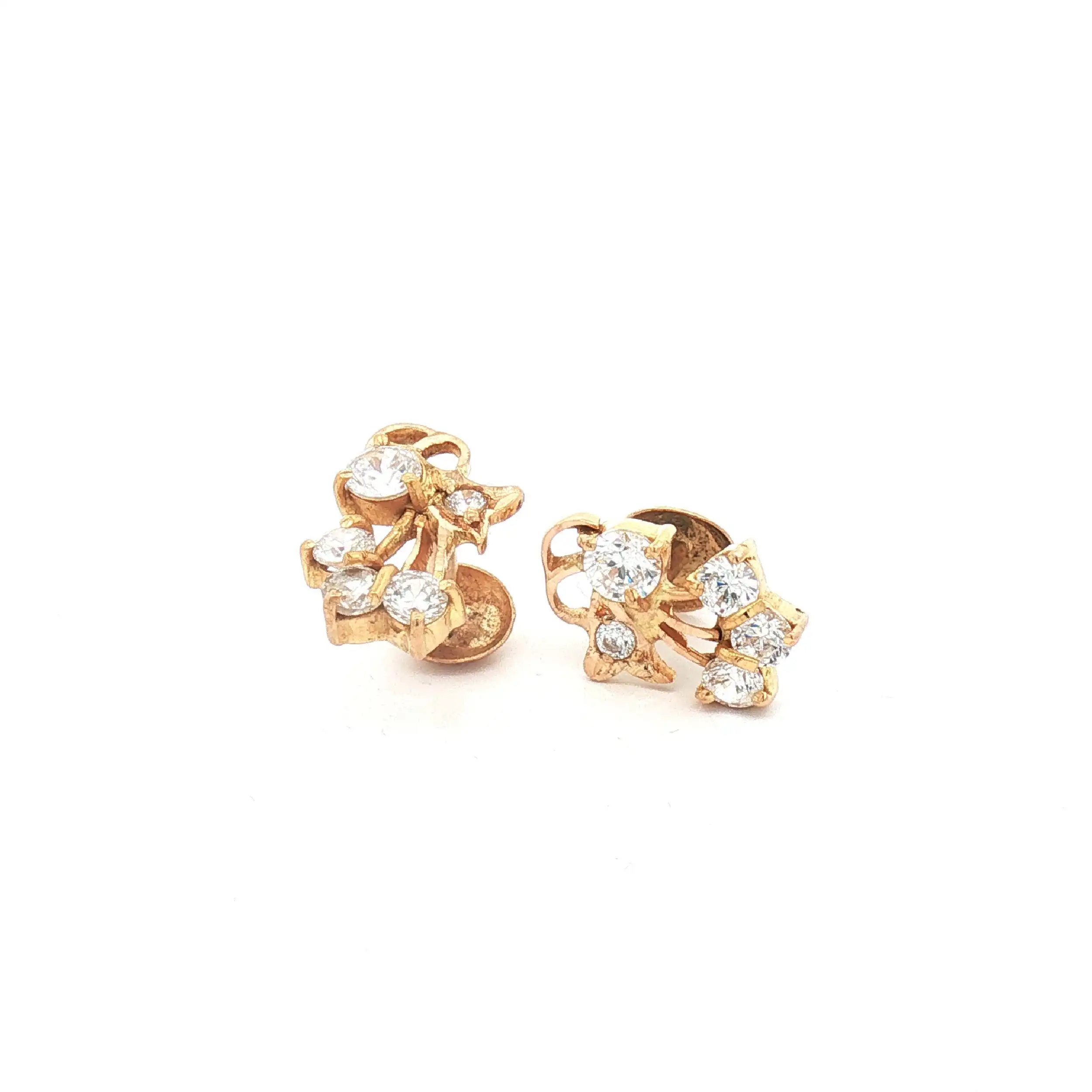 Ohrstecker Gelbgold mit Zirkonia