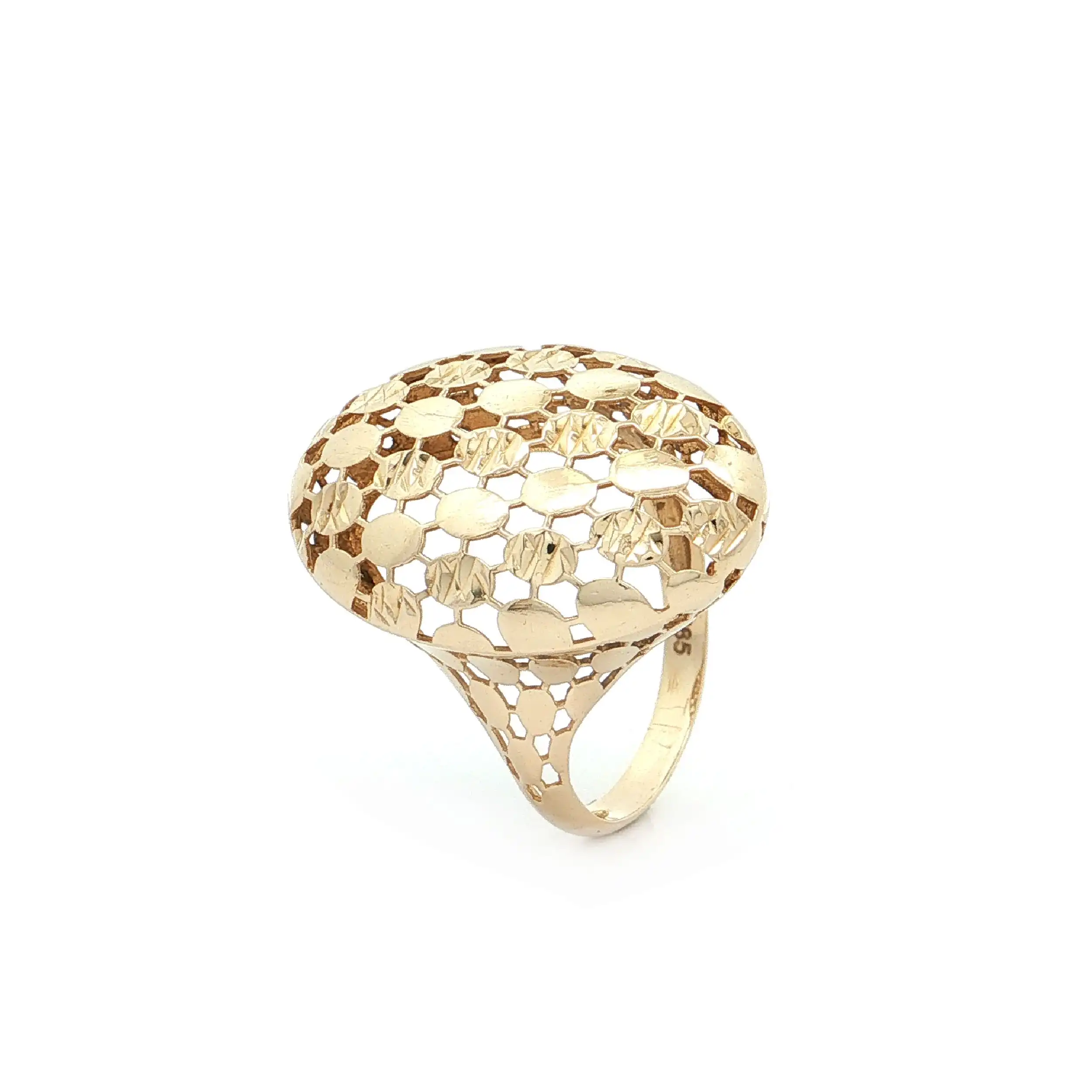 Ring Gelbgold mit Muster