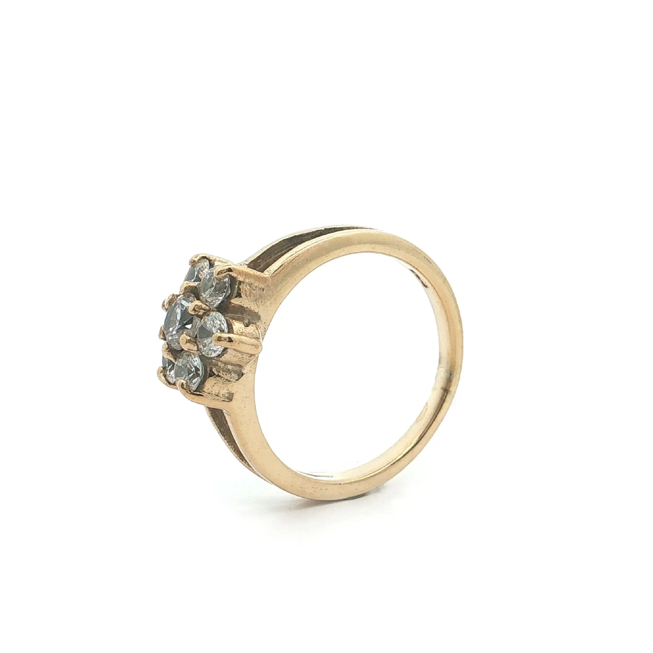 Ring Silber vergoldet mit Zirkonia Ring Silber vergoldet mit Zirkonia