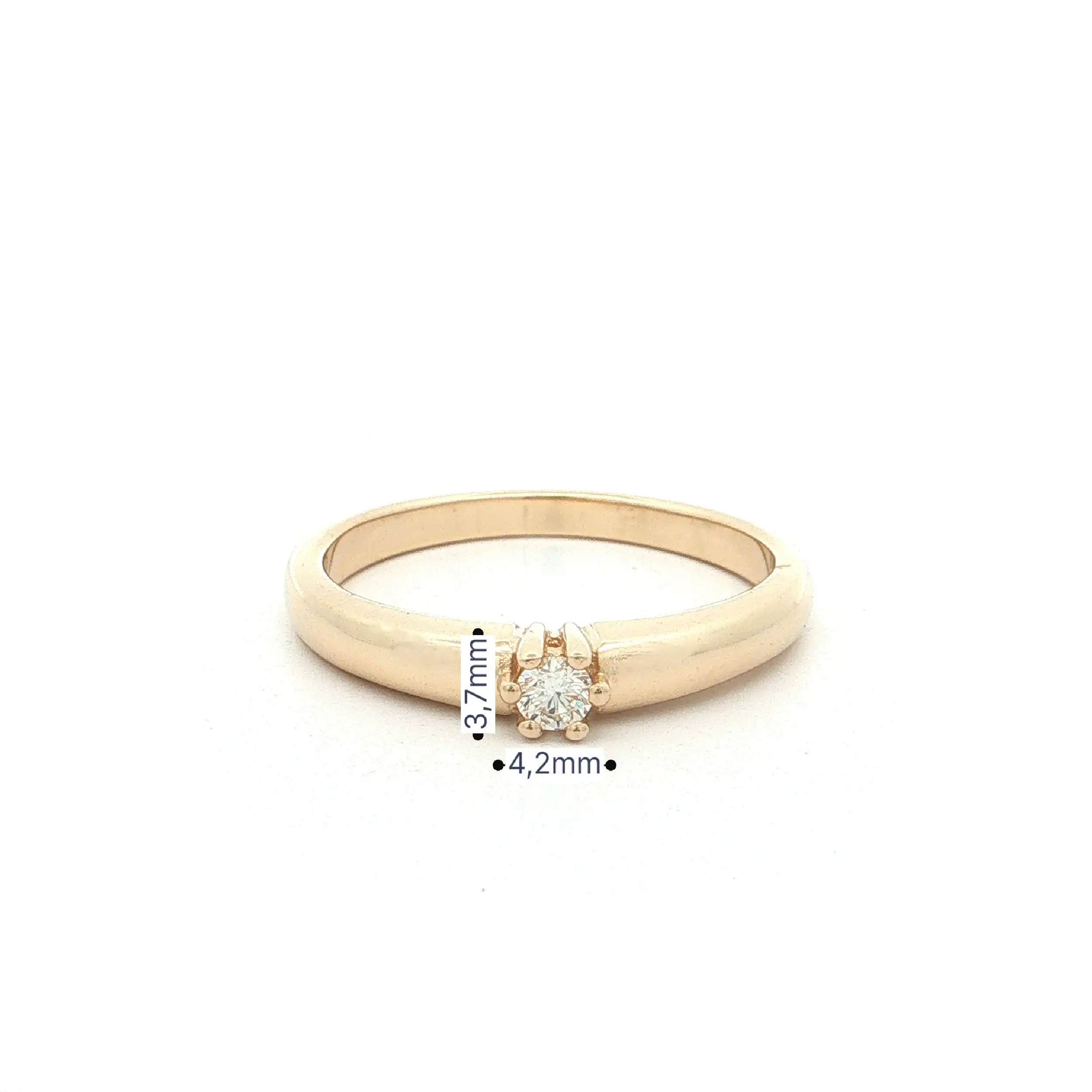 Ring Gelbgold mit Brillant "Christ" Ring Gelbgold mit Brillant "Christ"