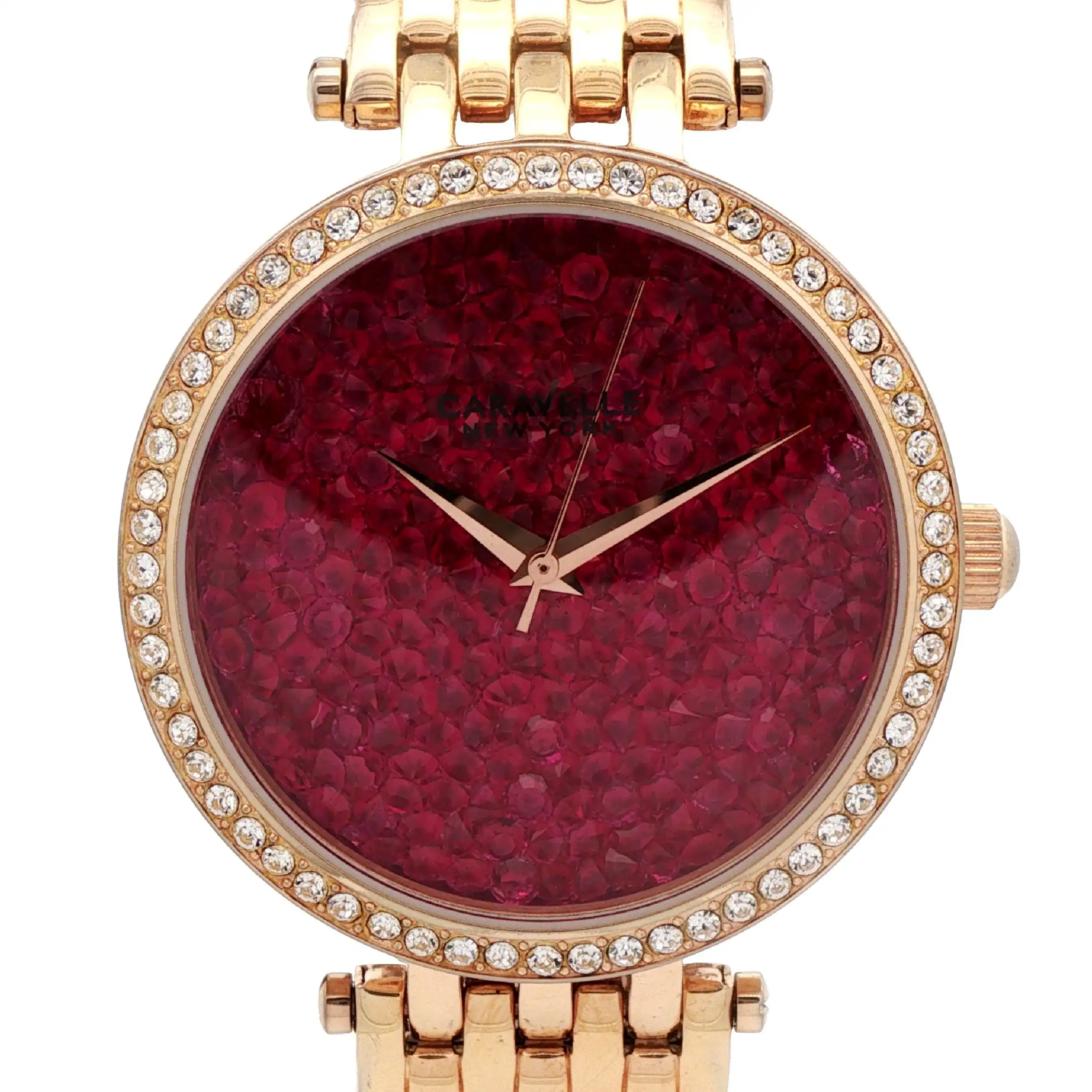 Damenuhr Caravelle Crystal Fashion Berry Rock Quartz Damenuhr Caravelle Crystal Fashion Berry Rock Quartz