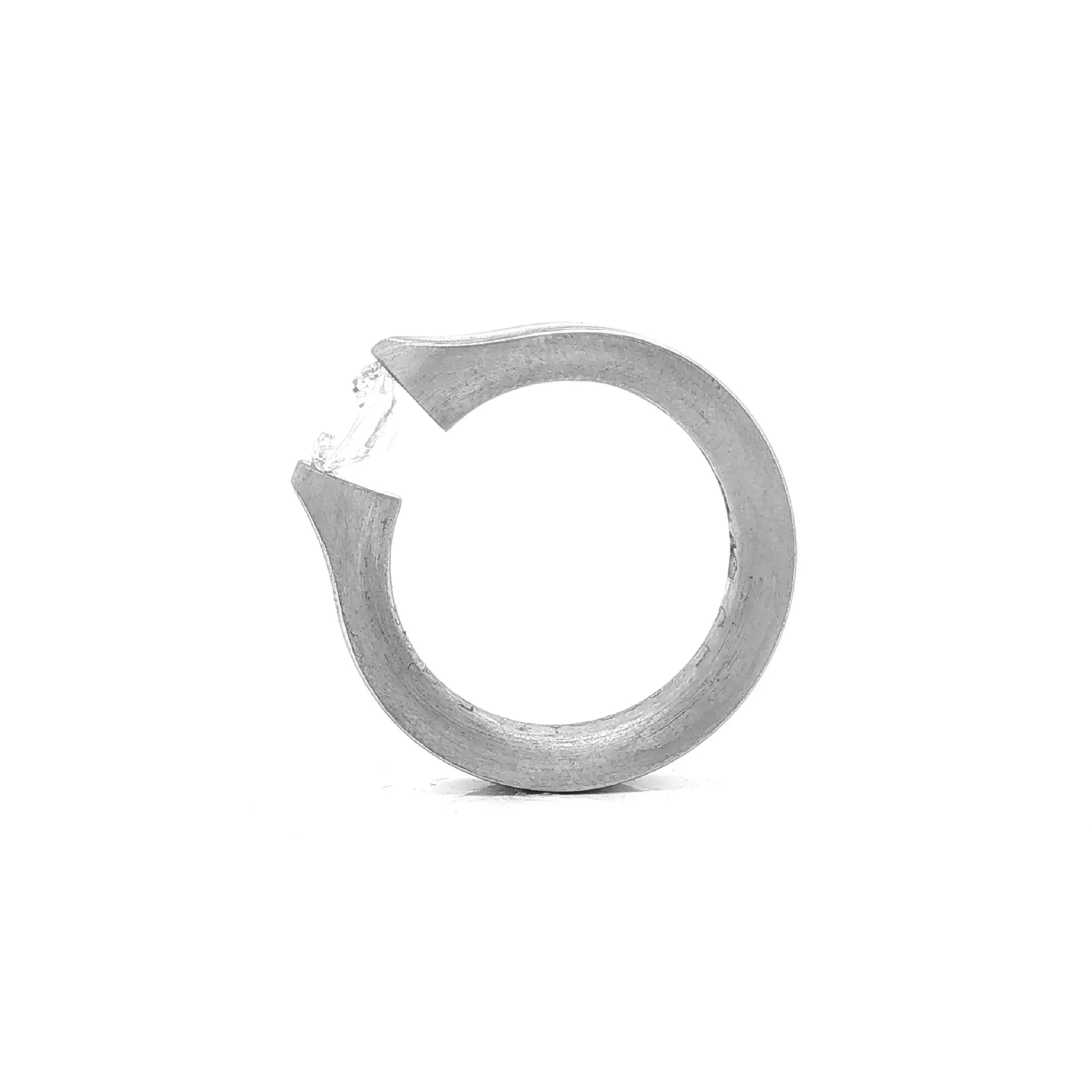 Spannring Silber Niessing "Musterring" Everest mit Zirkonia Spannring Silber Niessing "Musterring" Everest mit Zirkonia