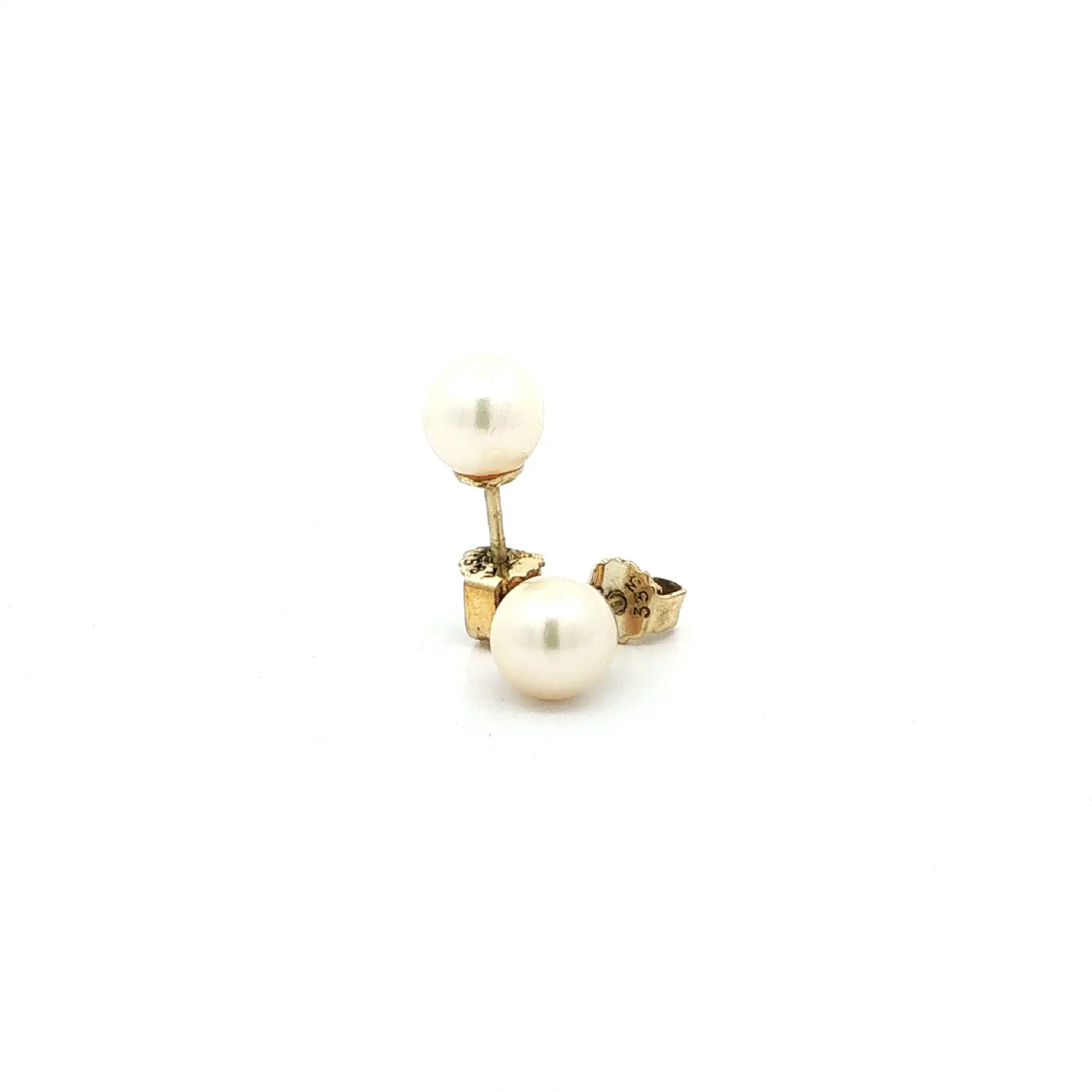 Ohrstecker Gelbgold mit Perle
