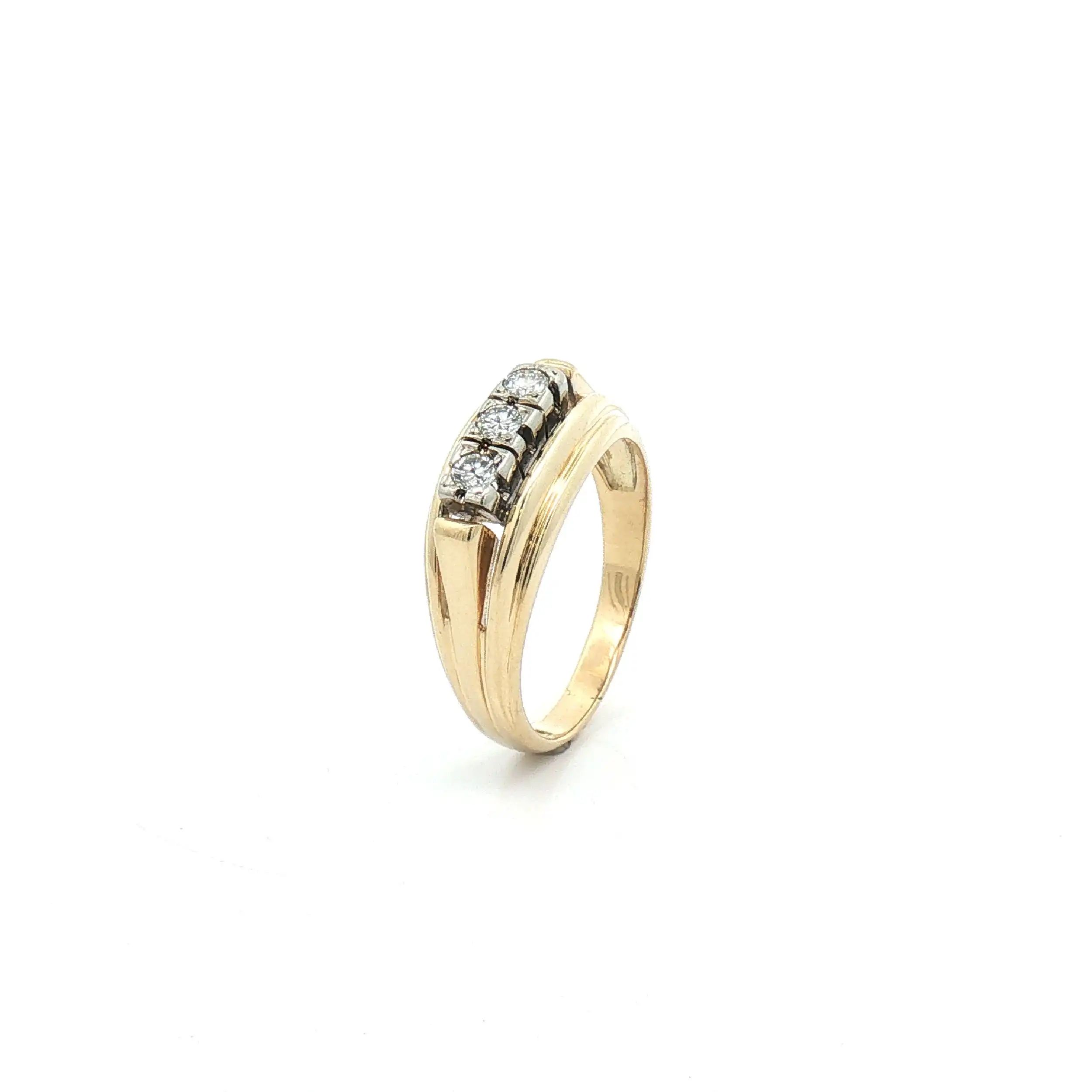 Ring Bicolor mit Brillanten