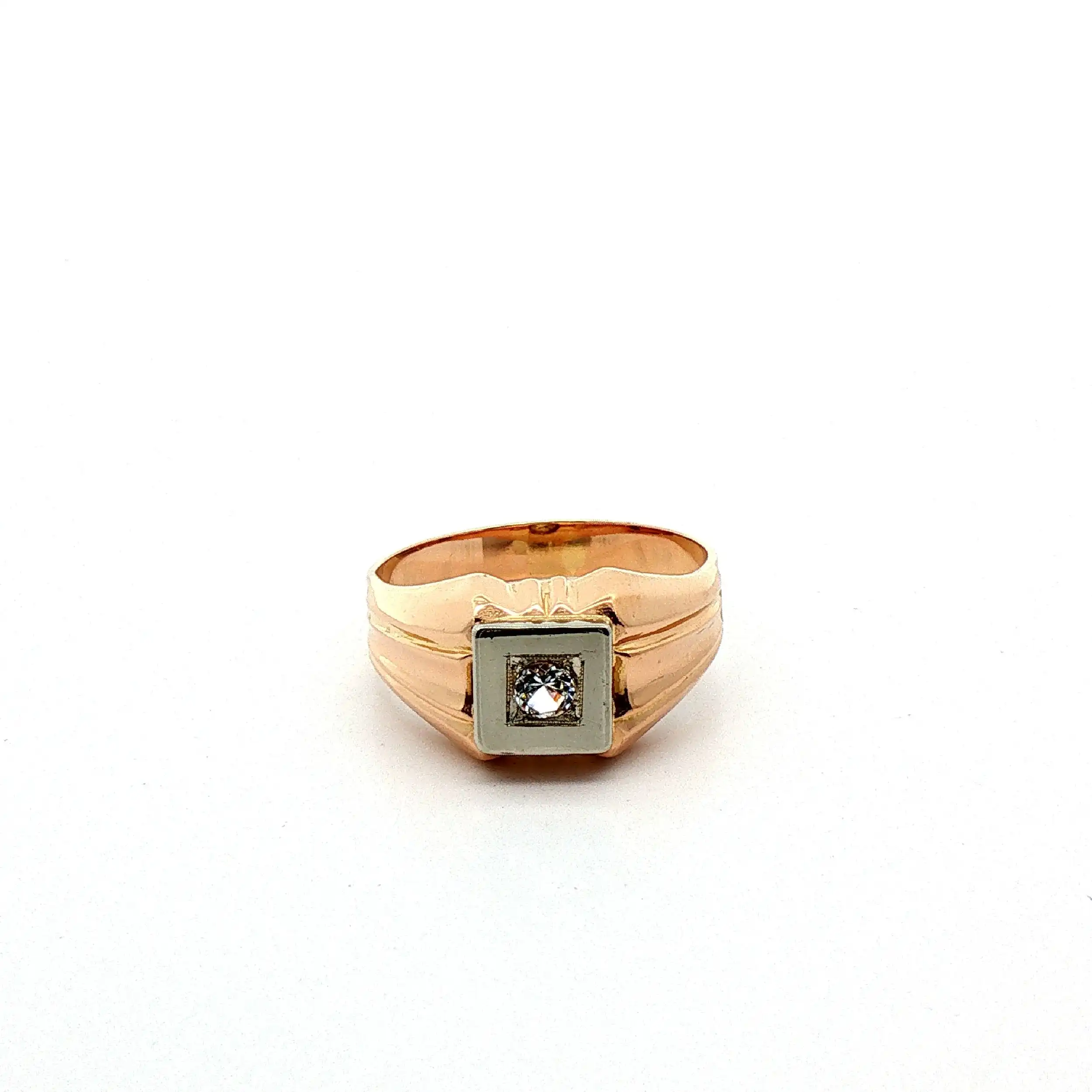 Ring Bicolor mit Zirkonia Ring Bicolor mit Zirkonia