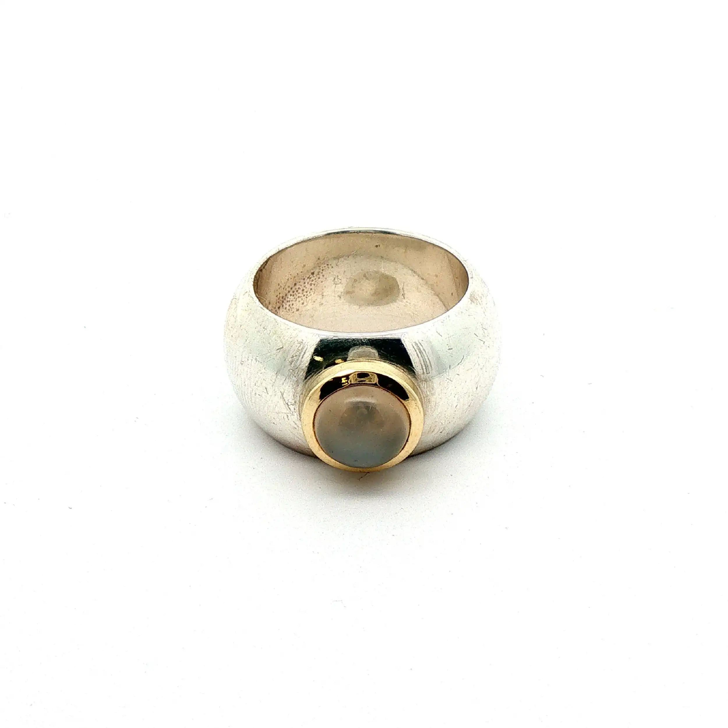 Ring Silber Bicolor mit Mondstein Ring Silber Bicolor mit Mondstein
