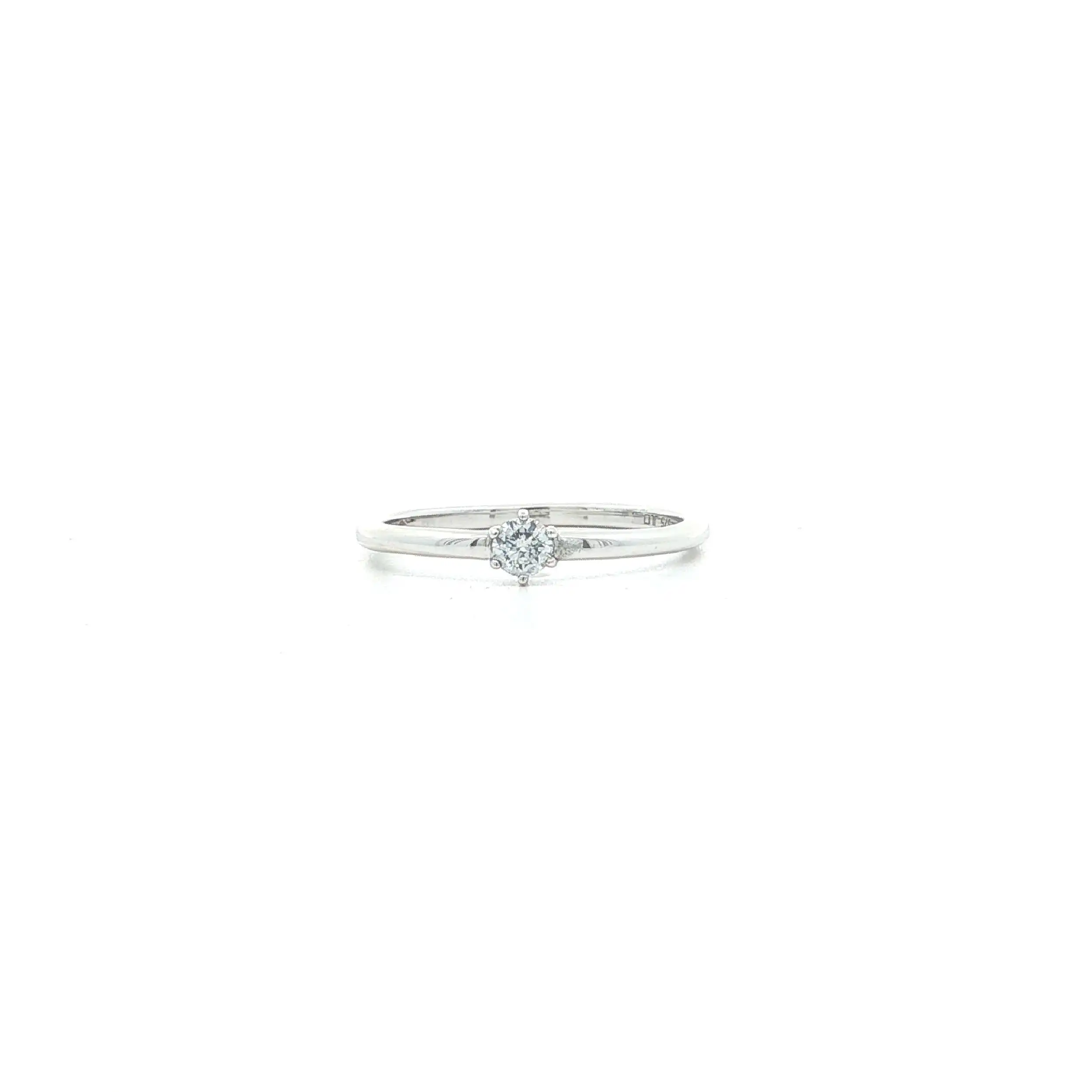 Ring Weißgold mit Brillant Ring Weißgold mit Brillant