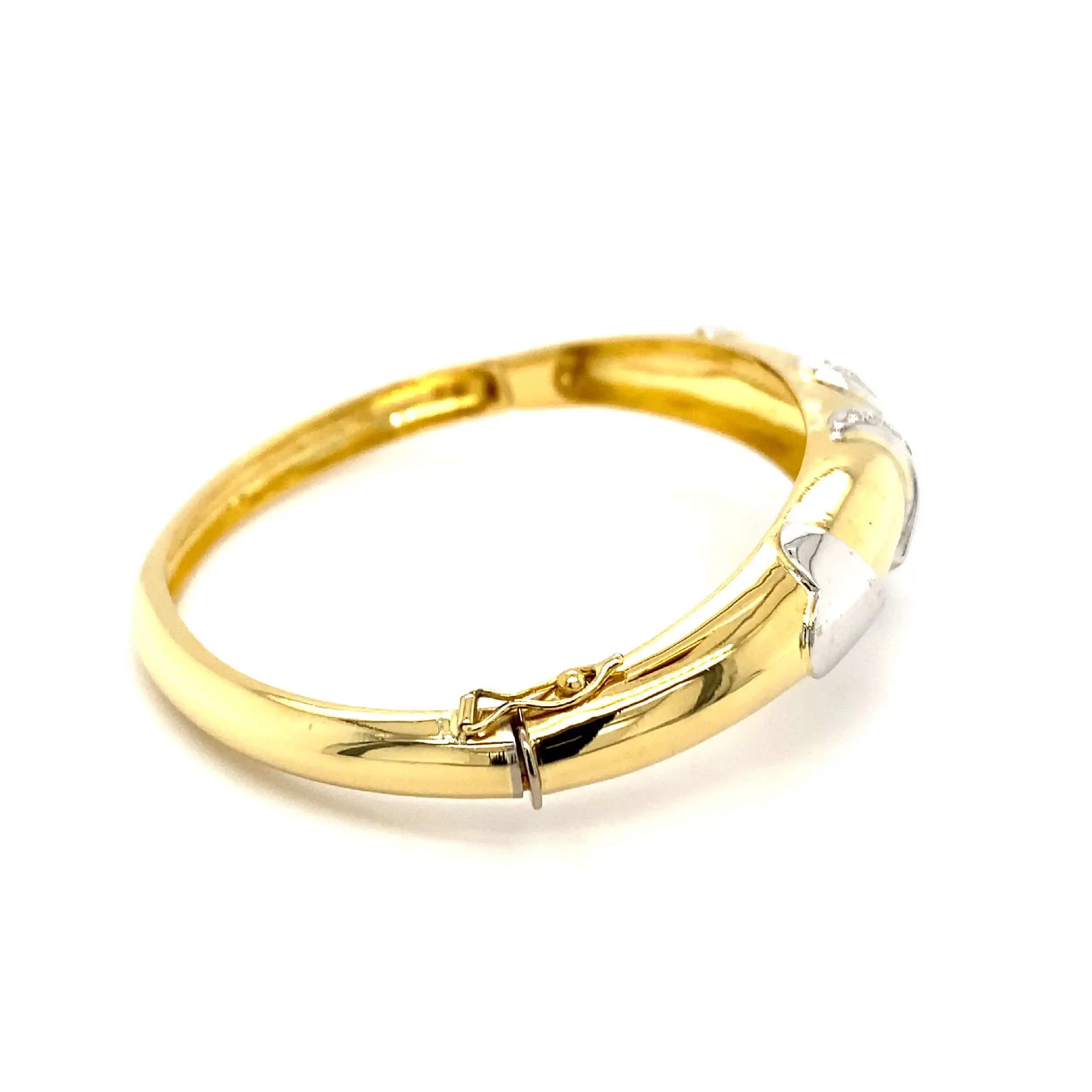 Armreif Bicolor mit Brillanten Armreif Bicolor mit Brillanten