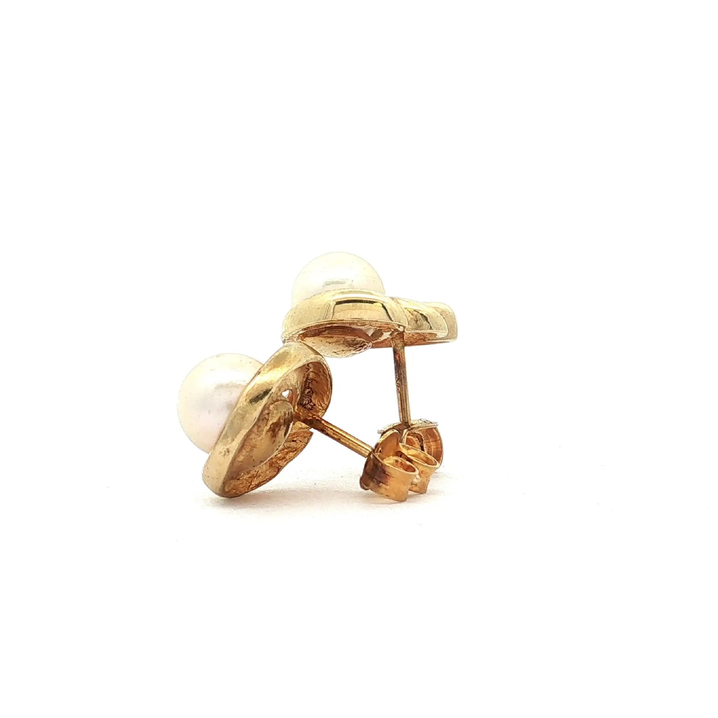 Ohrstecker Gelbgold mit Perlen Ohrstecker Gelbgold mit Perlen