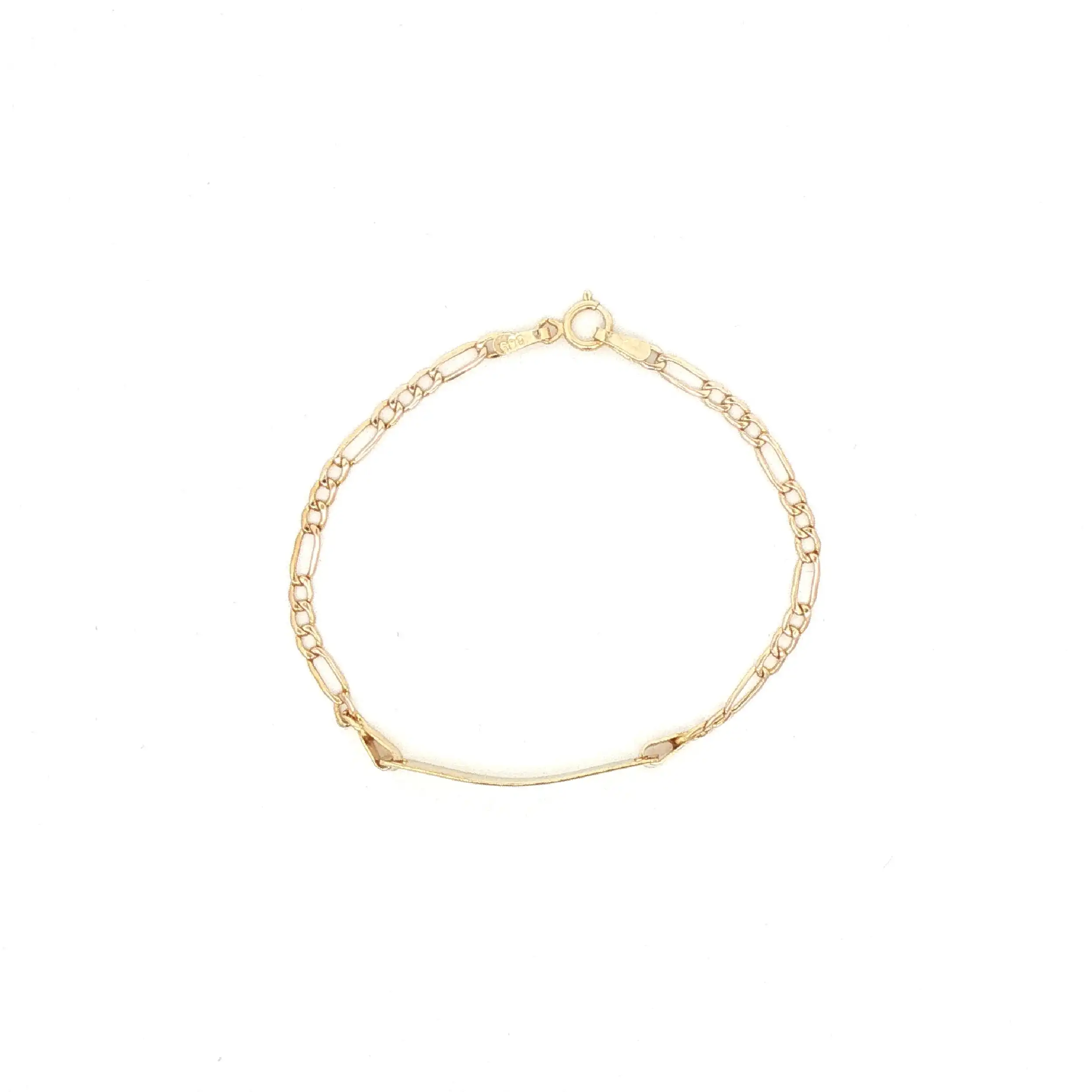 Kinderidentarmband Gelbgold Kinderidentarmband Gelbgold