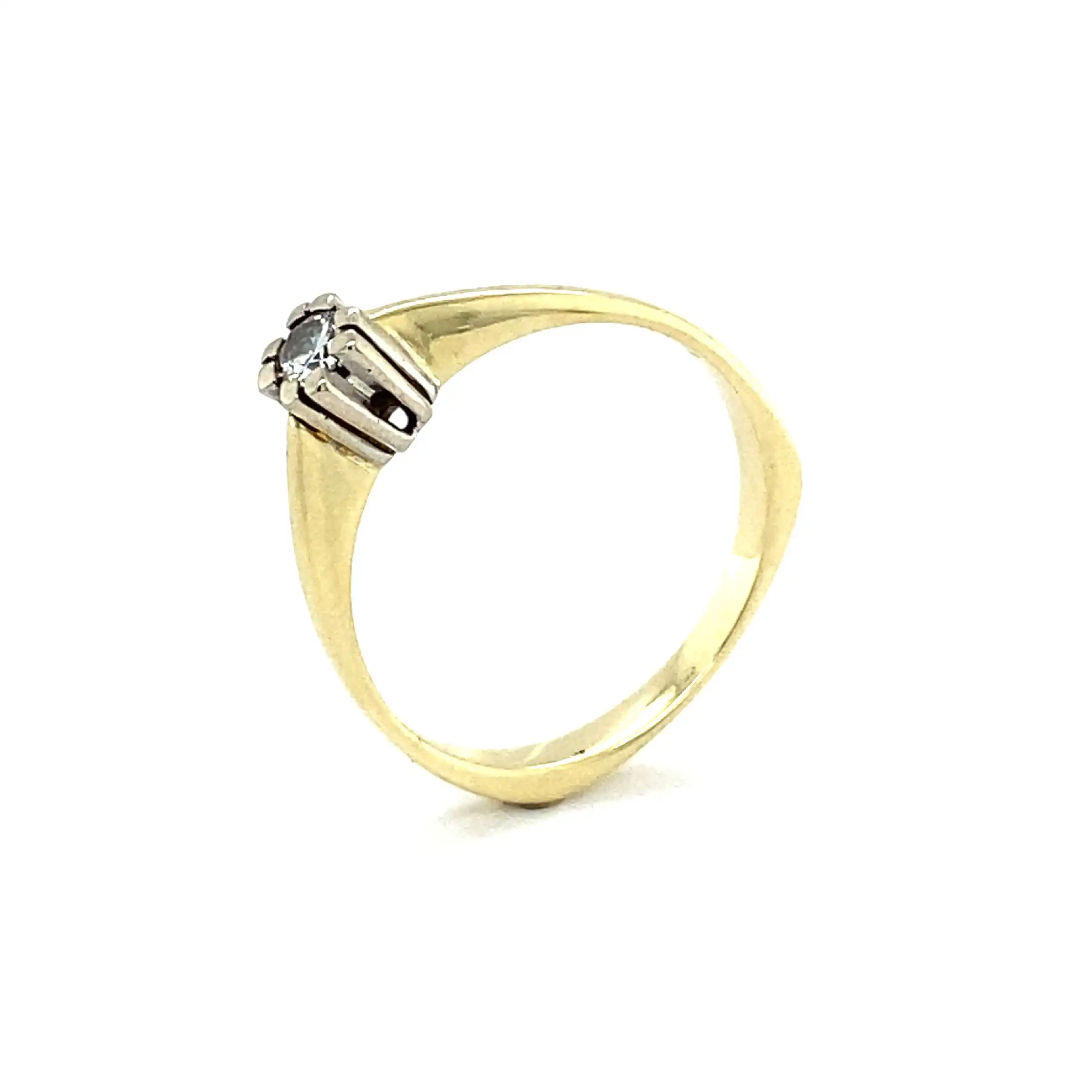 Ring Bicolor mit Brillant Ring Bicolor mit Brillant