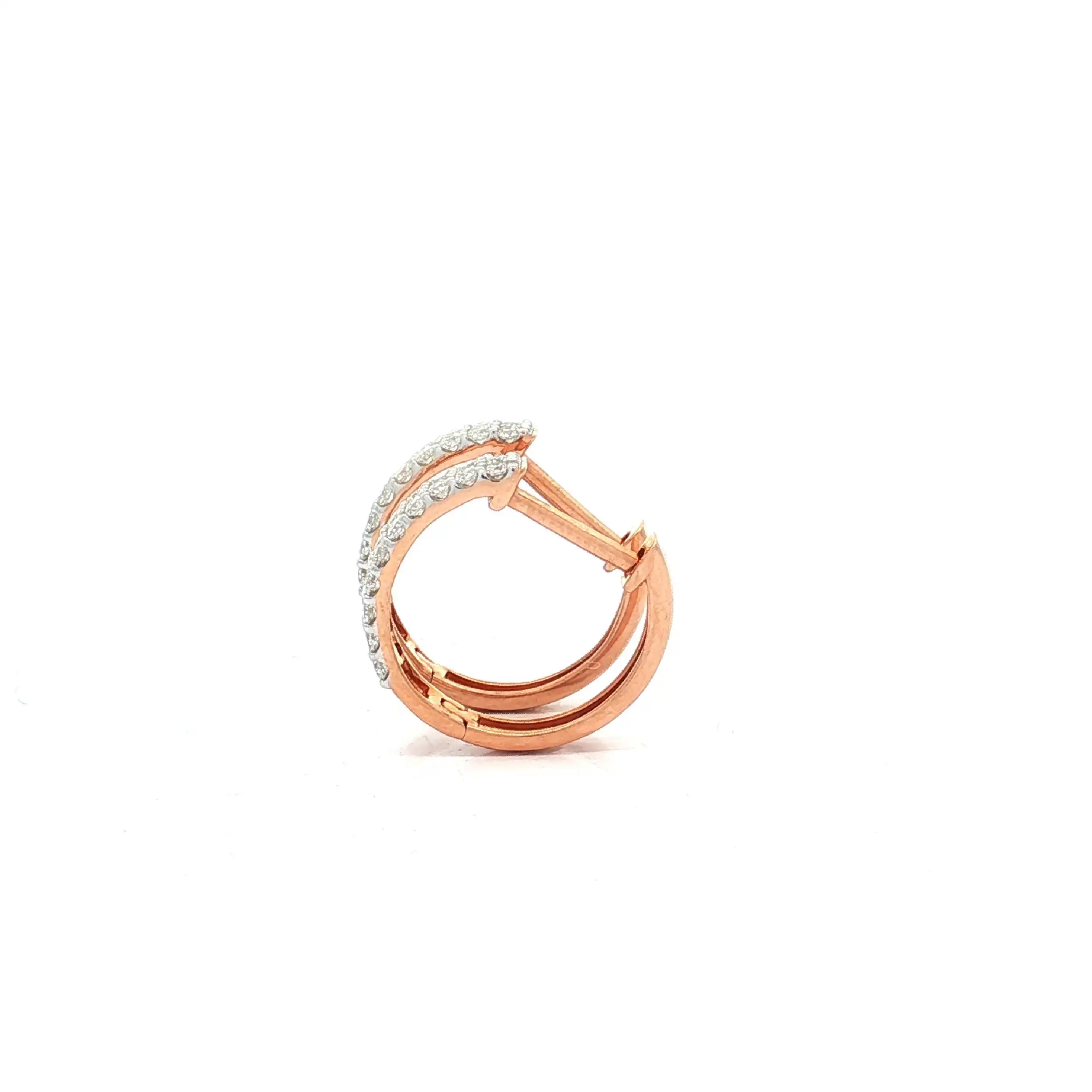 Creolen Roségold mit Brillanten Creolen Roségold mit Brillanten