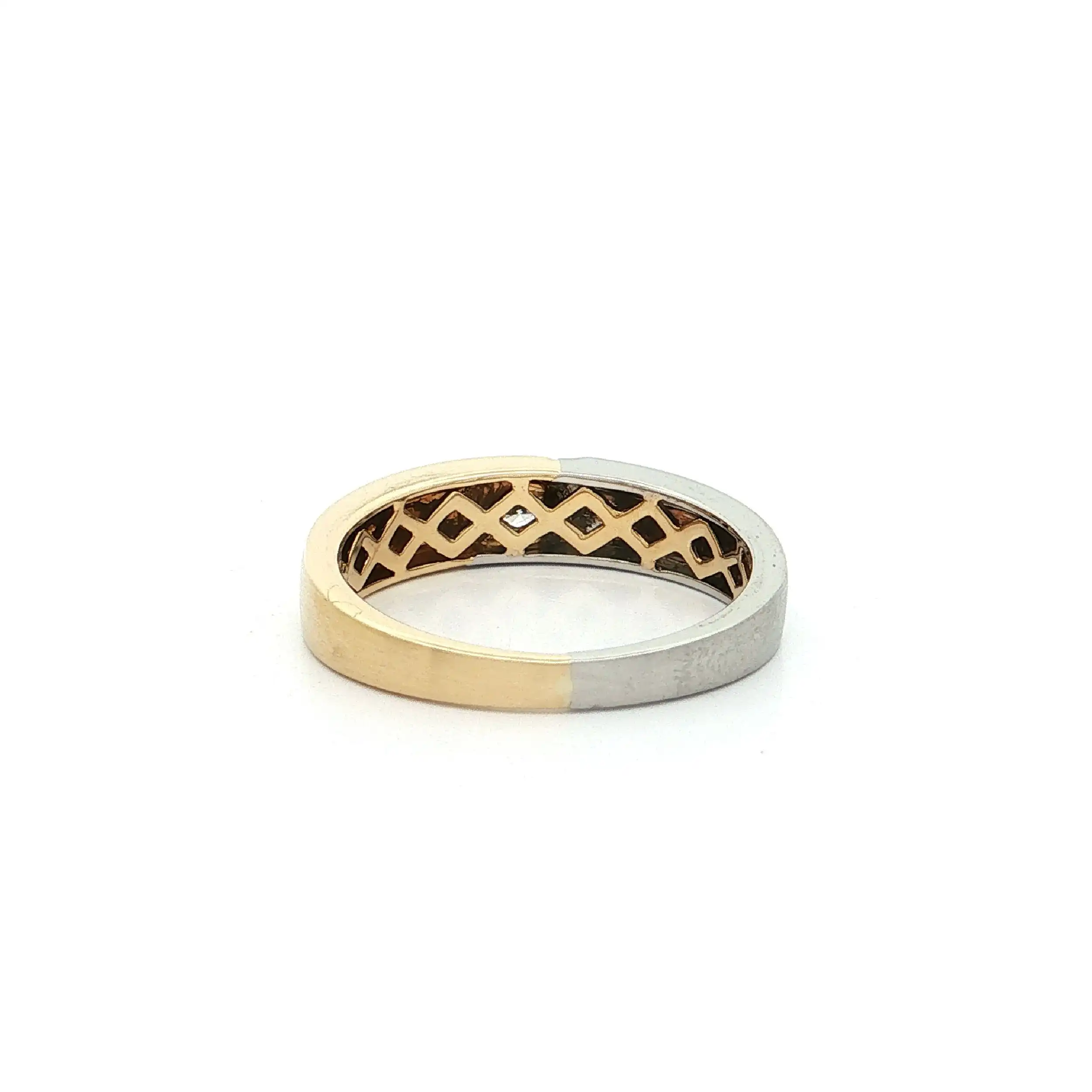 Ring Gelbgold/Platin mit Brillant