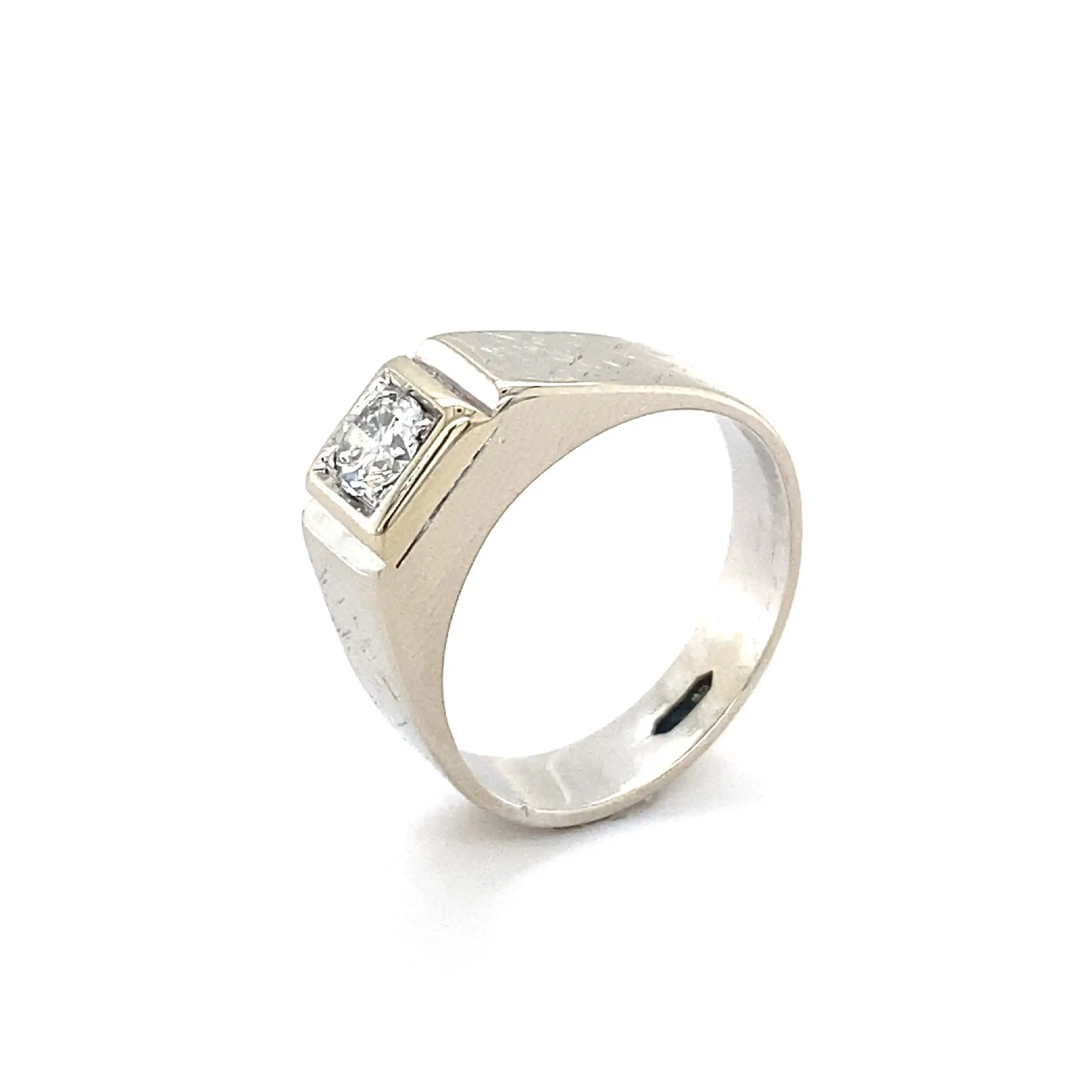 Ring Weißgold mit Brillant Ring Weißgold mit Brillant