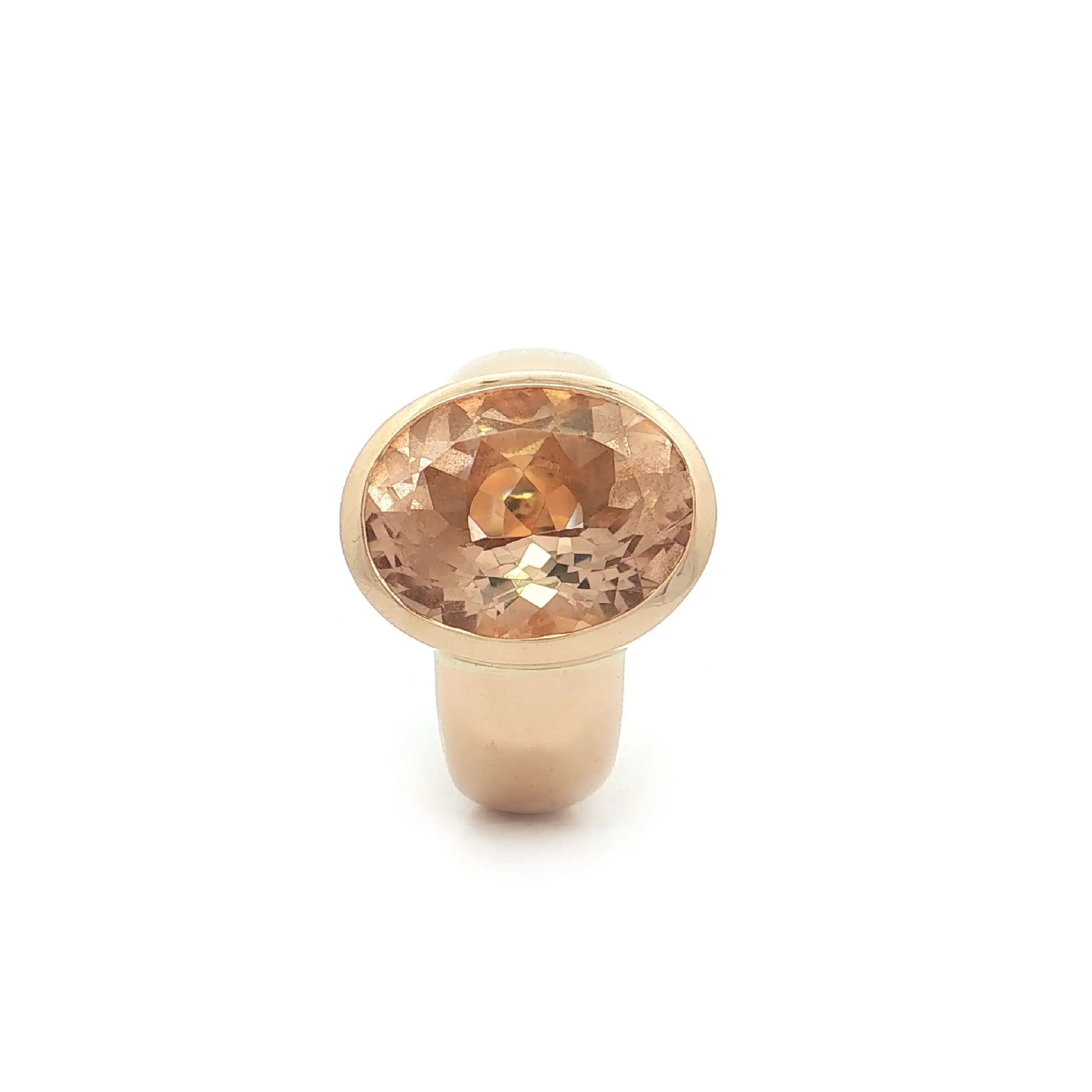 Ring Gelbgold mit Morganit
