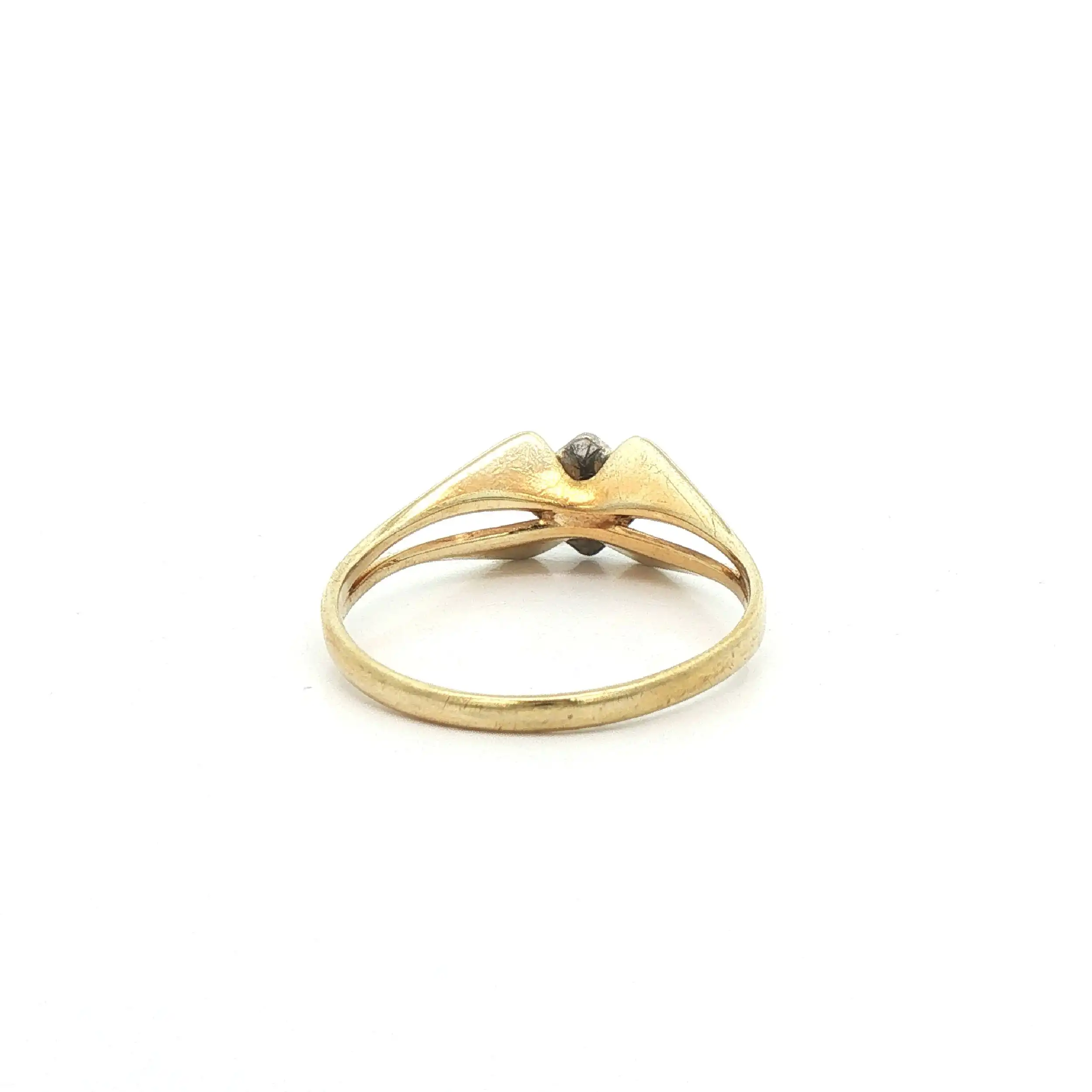 Ring Gelbgold mit Diamant