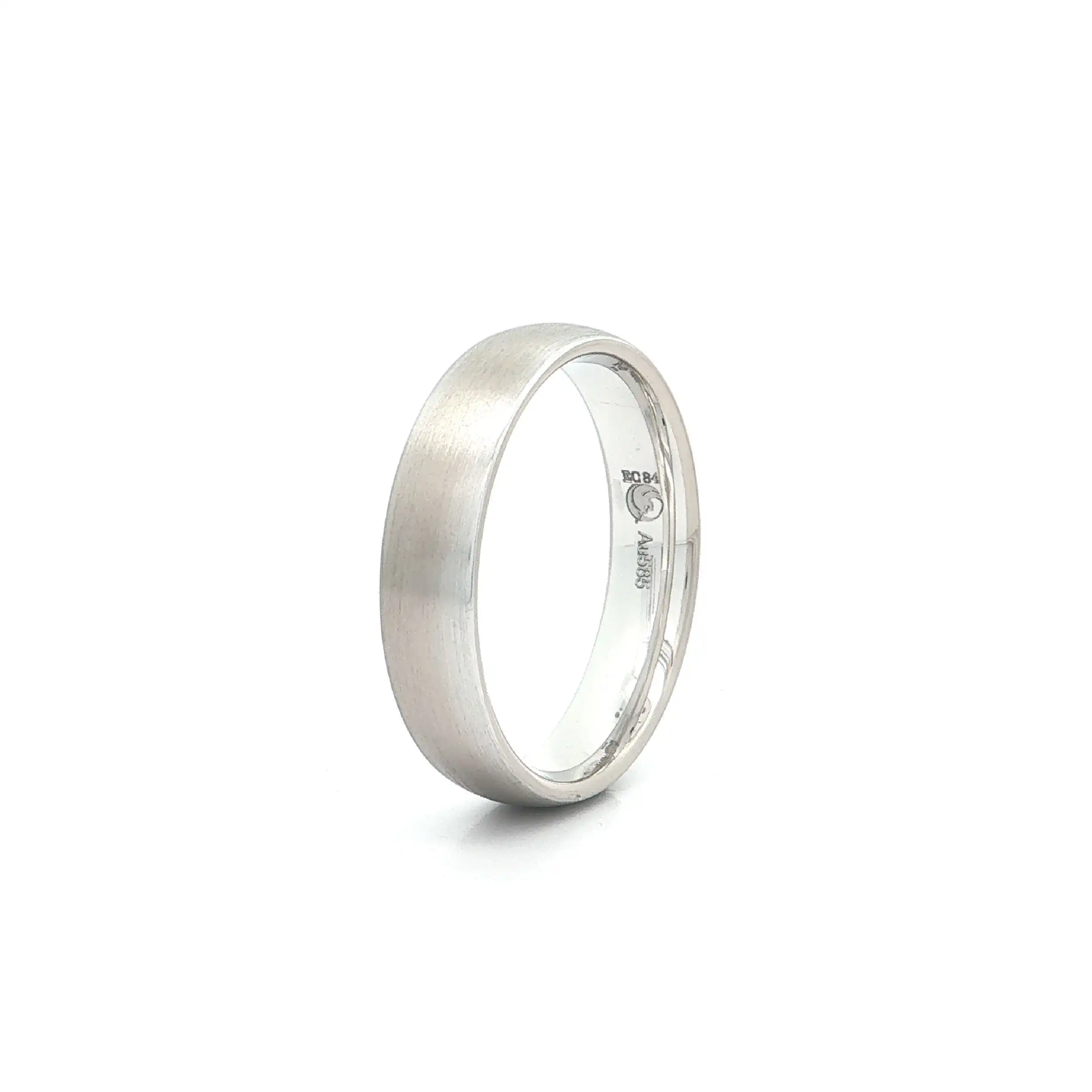 Ring Weißgold mattiert