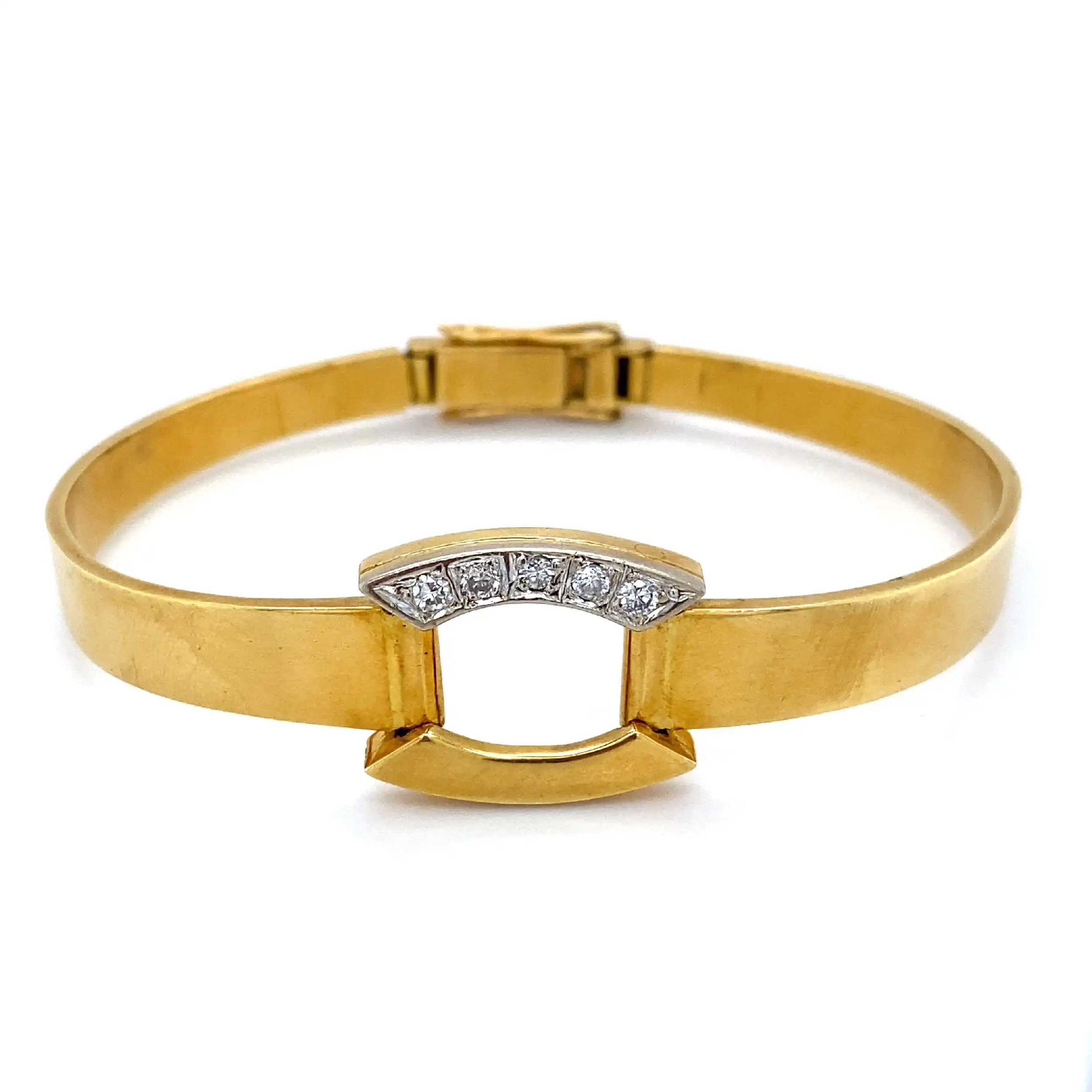 Armreif Bicolor mit Brillanten Armreif Bicolor mit Brillanten