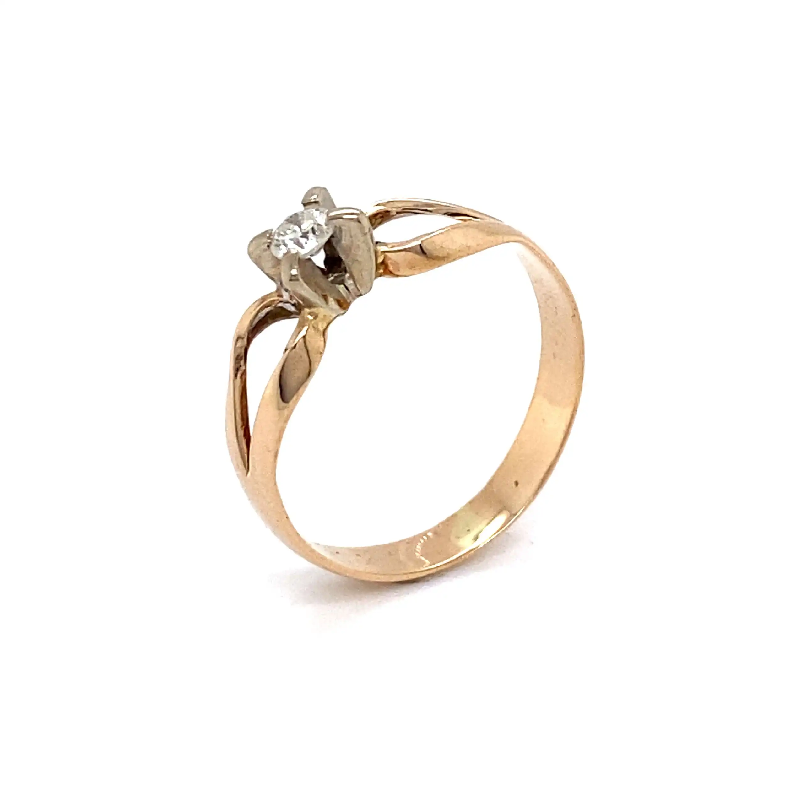 Ring Gelbgold mit Brillant Ring Gelbgold mit Brillant