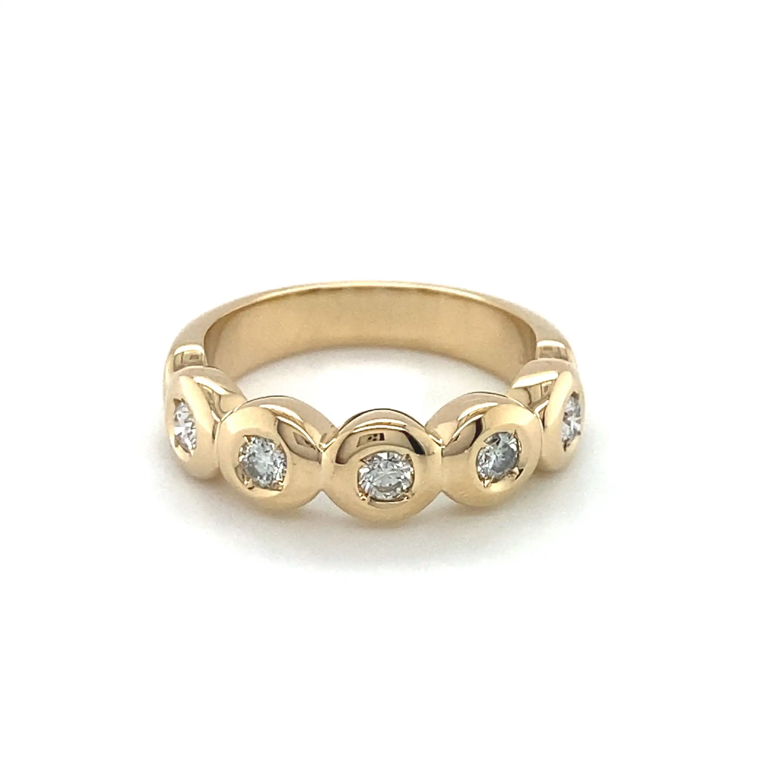 Ring Gelbgold mit 5 Brillanten ca. 0,8ct Ring Gelbgold mit 5 Brillanten ca. 0,8ct