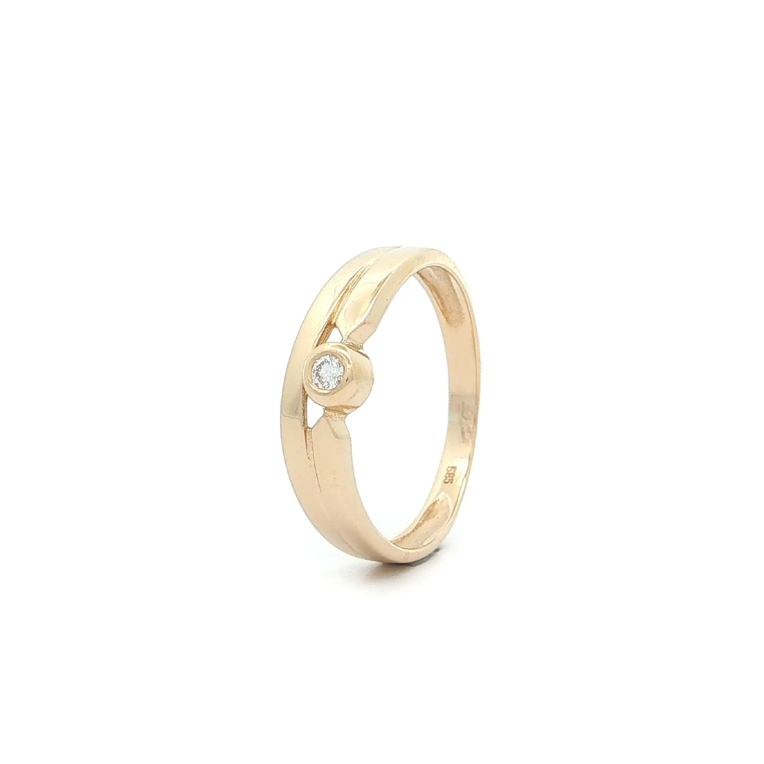 Ring Gelbgold mit Brillant