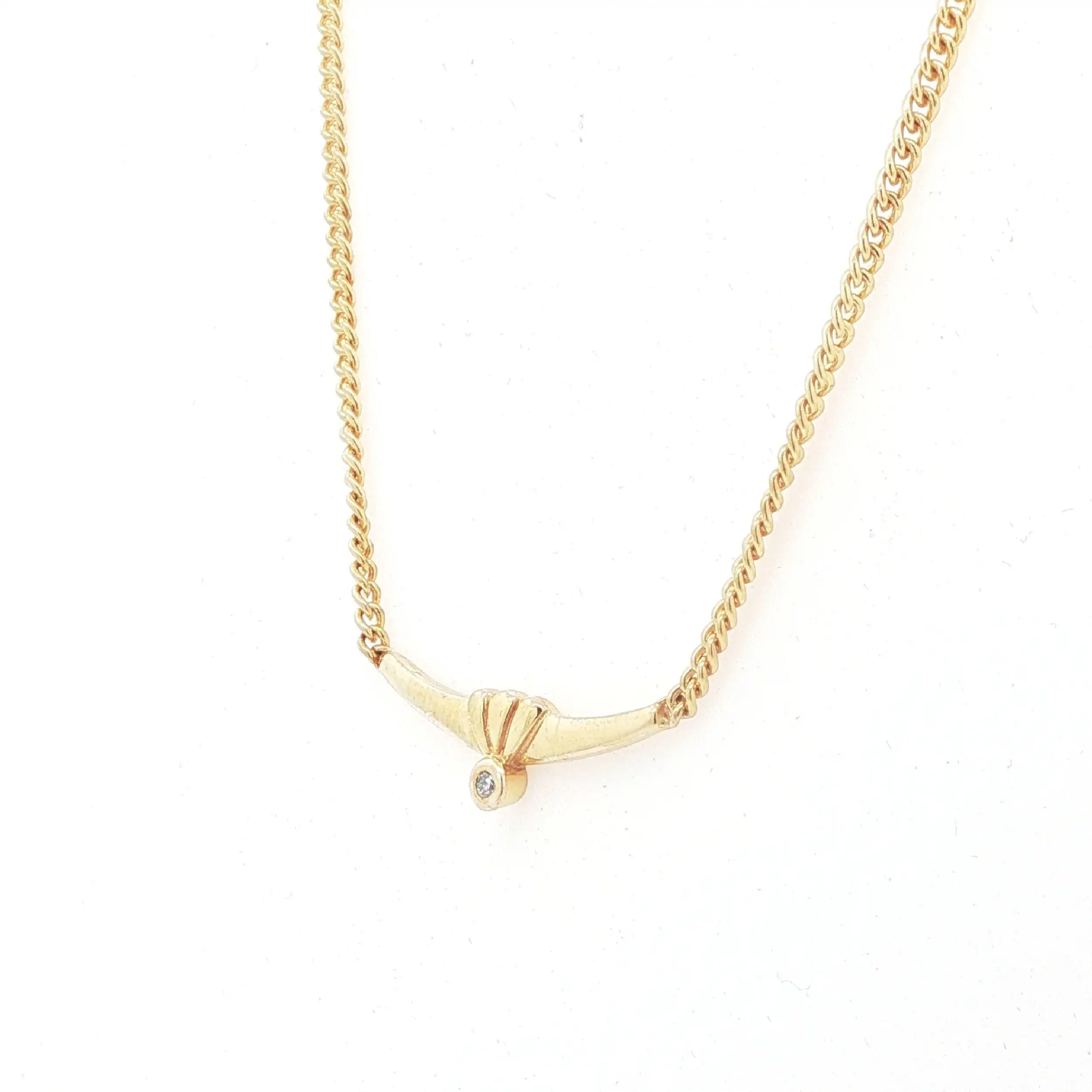 Collier Gelbgold mit Brillant