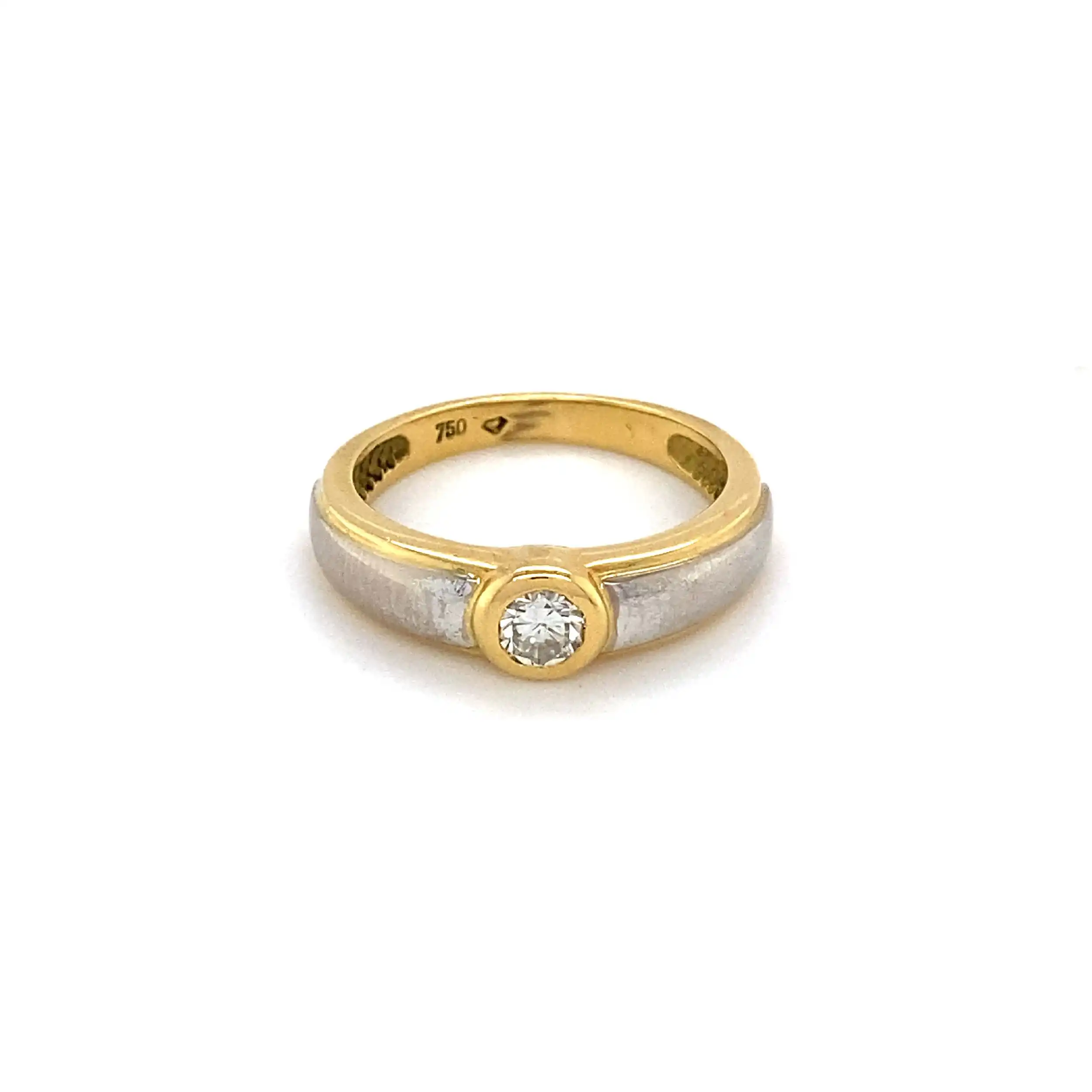 Ring Bicolor mit Brillant Ring Bicolor mit Brillant
